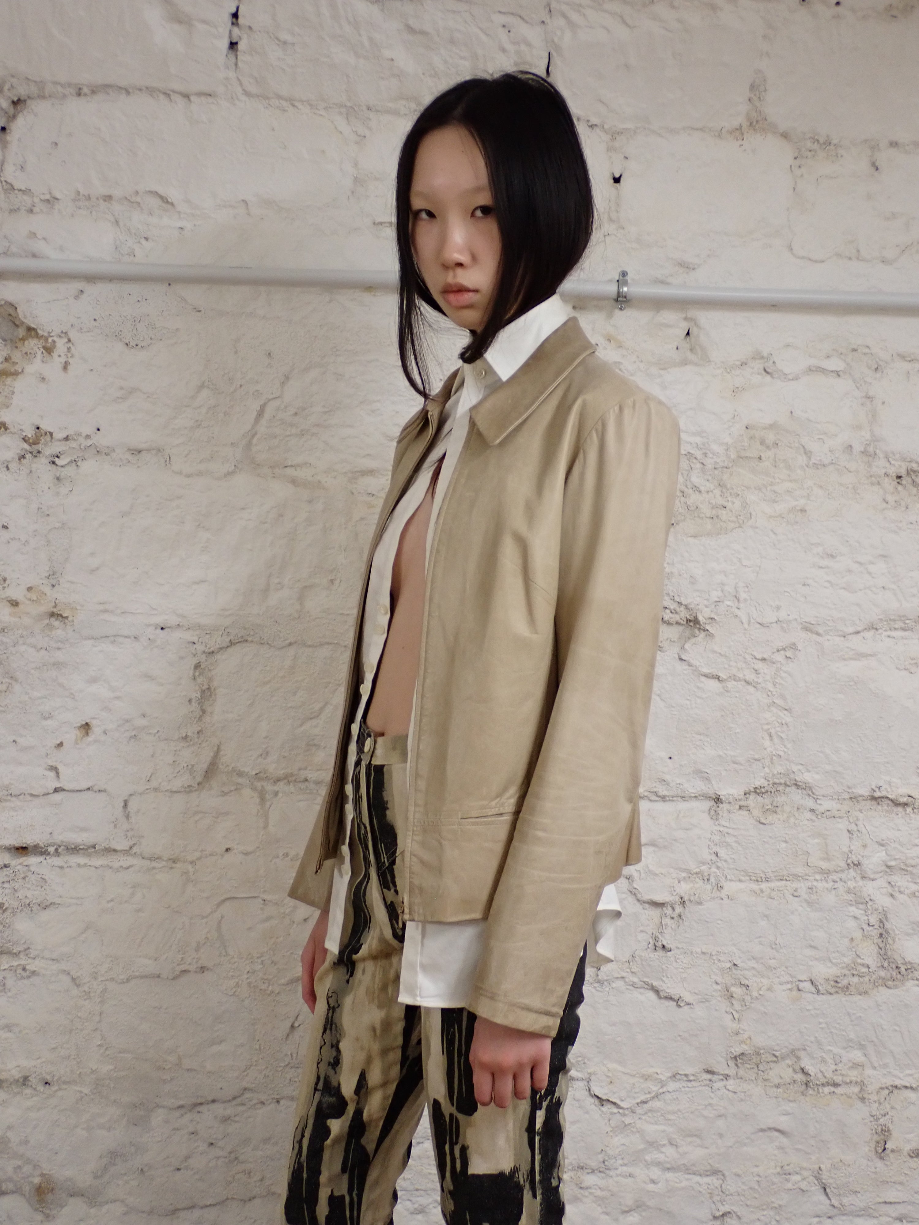 Plein sud leather jacket