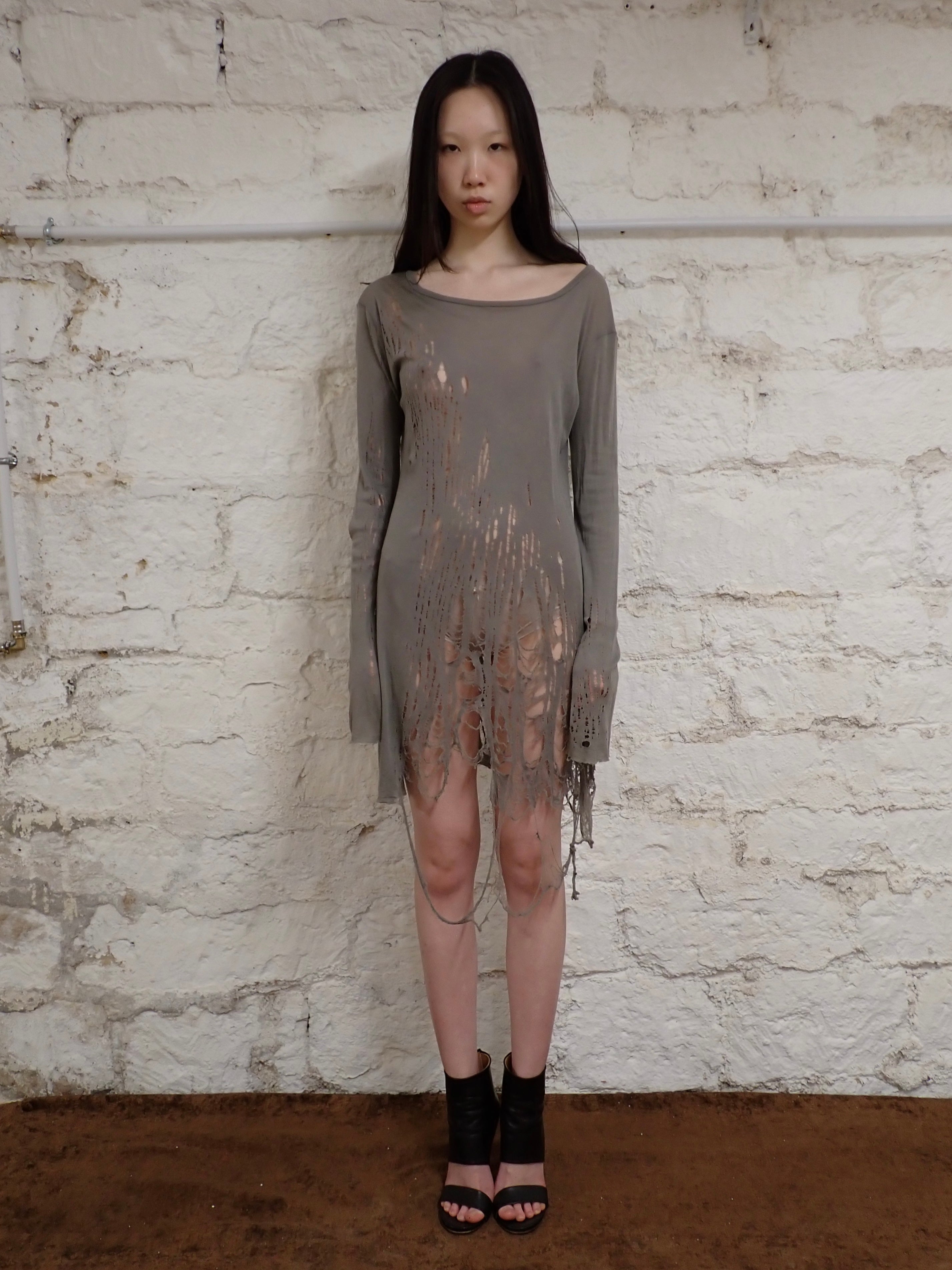 Deconstructed jersey dress