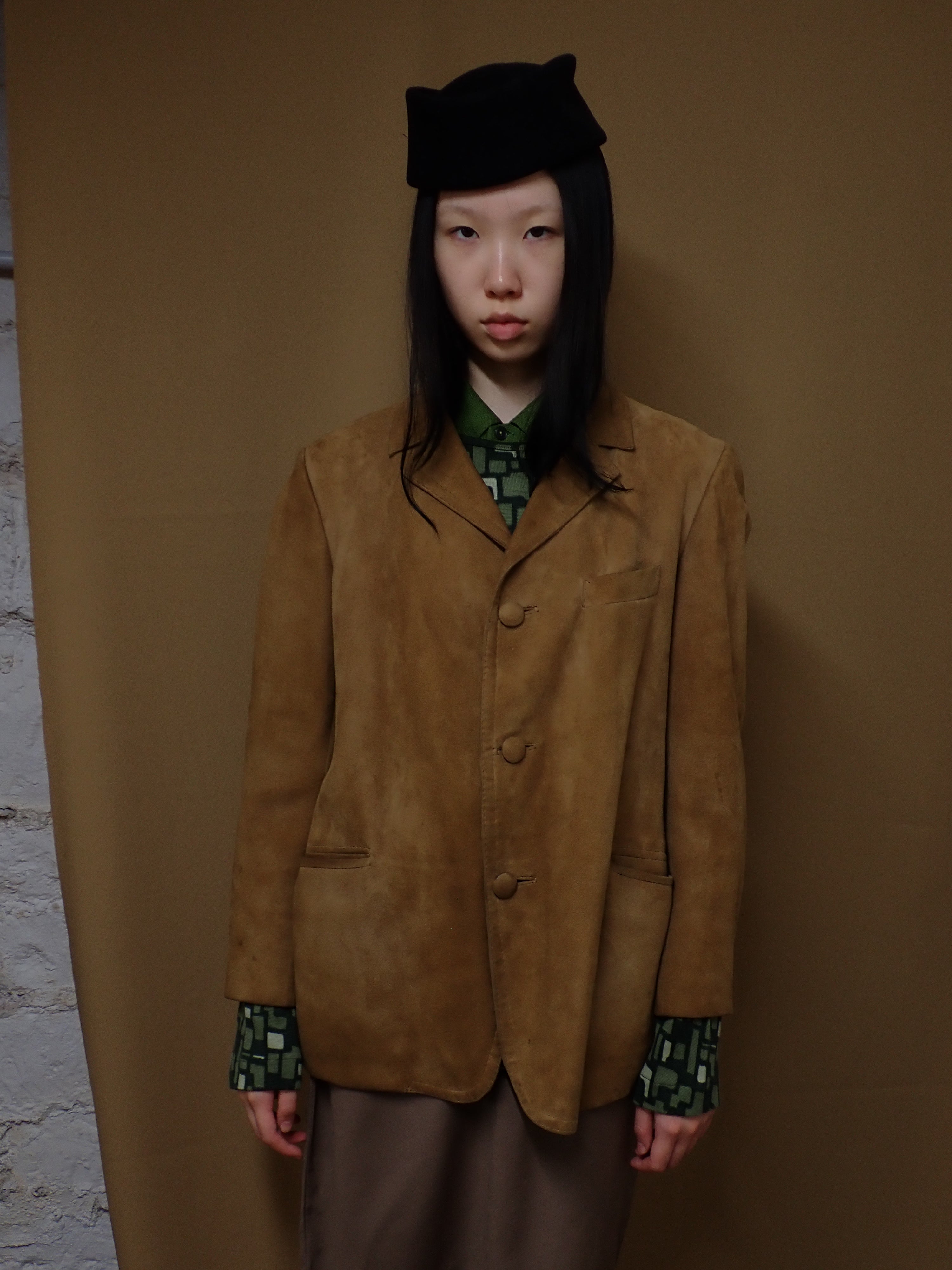 Suede blazer