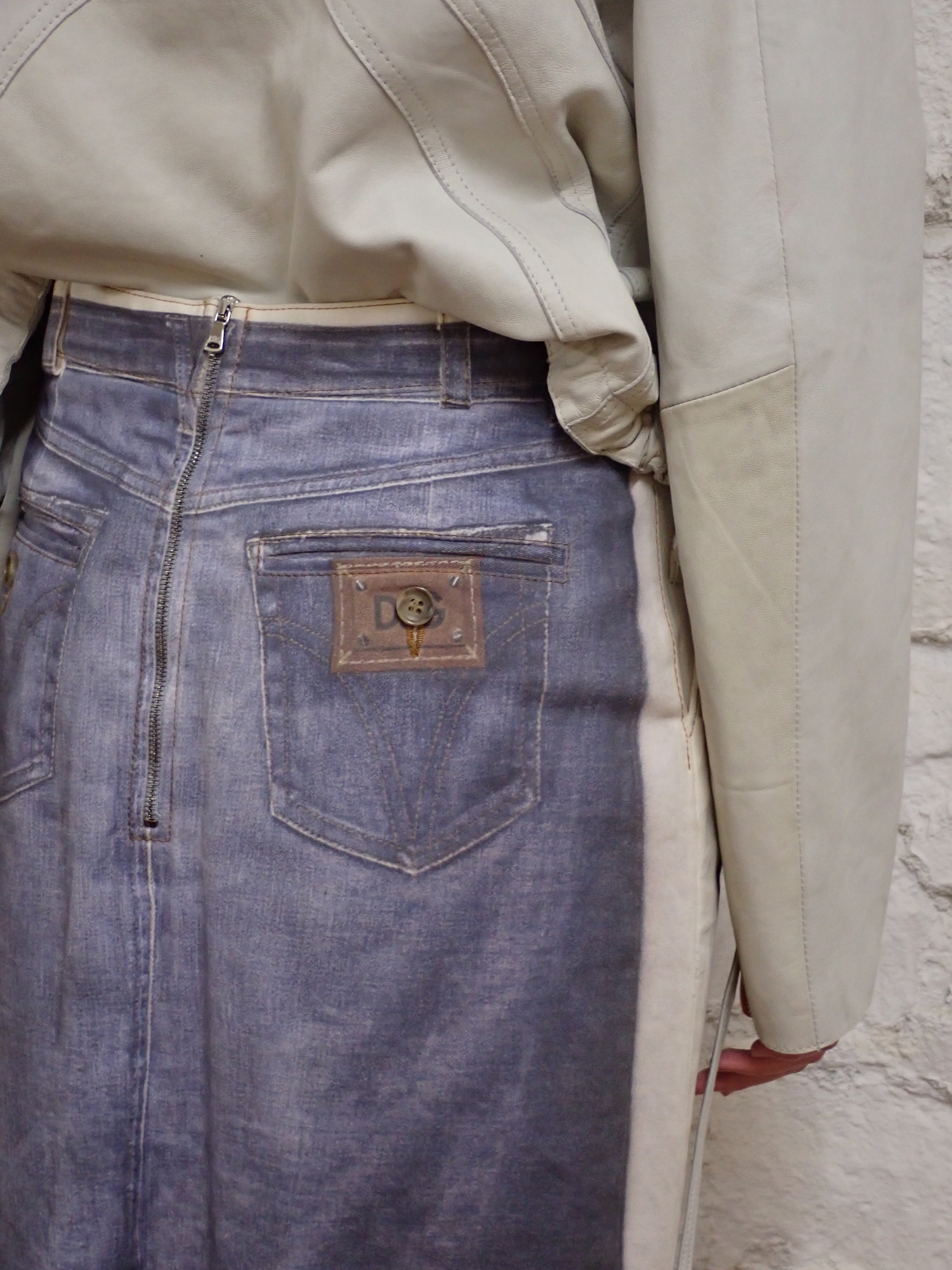 D&g trompe-l'œil skirt