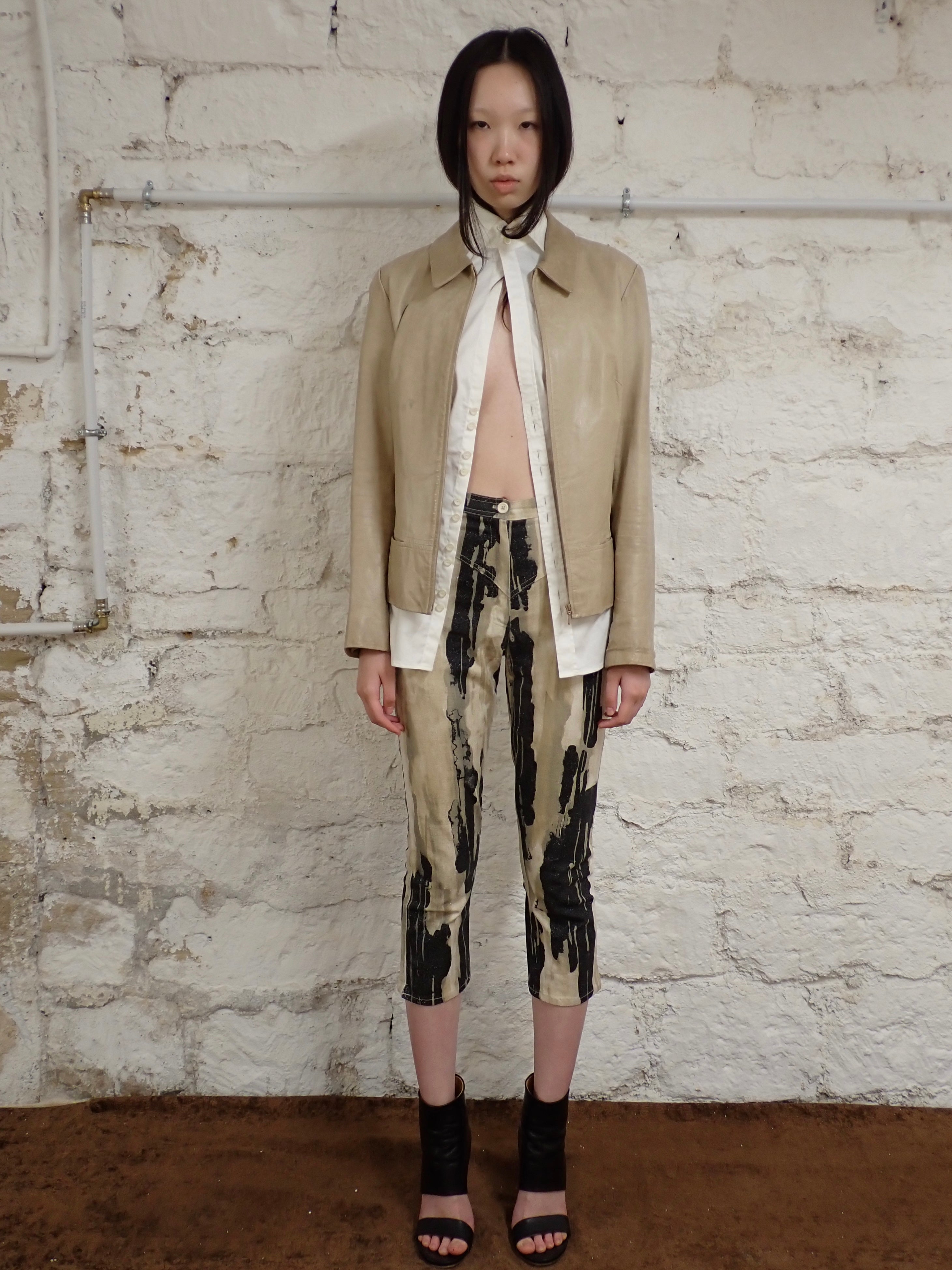 Plein sud leather jacket