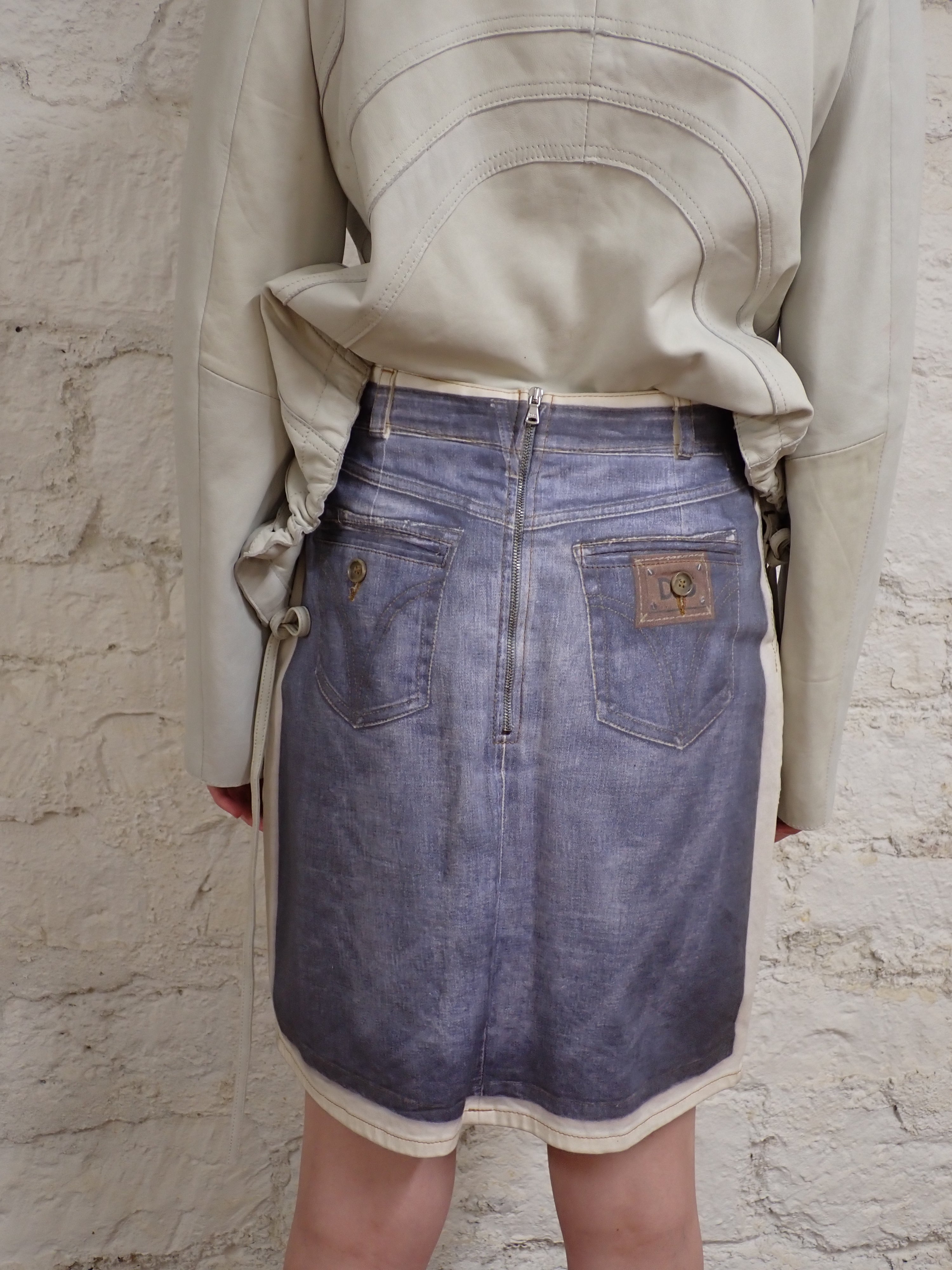D&g trompe-l'œil skirt