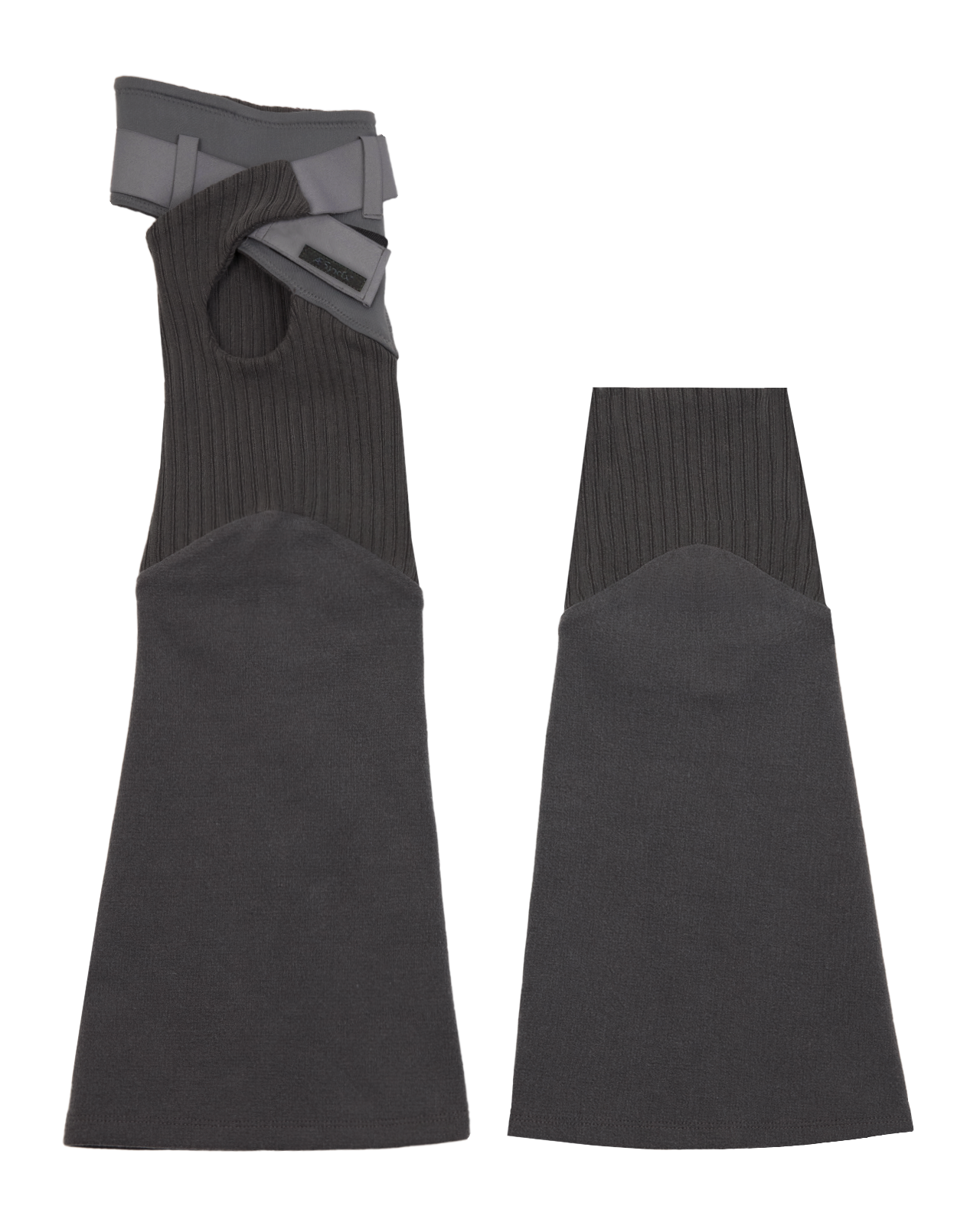 Asymmetric leg warmer