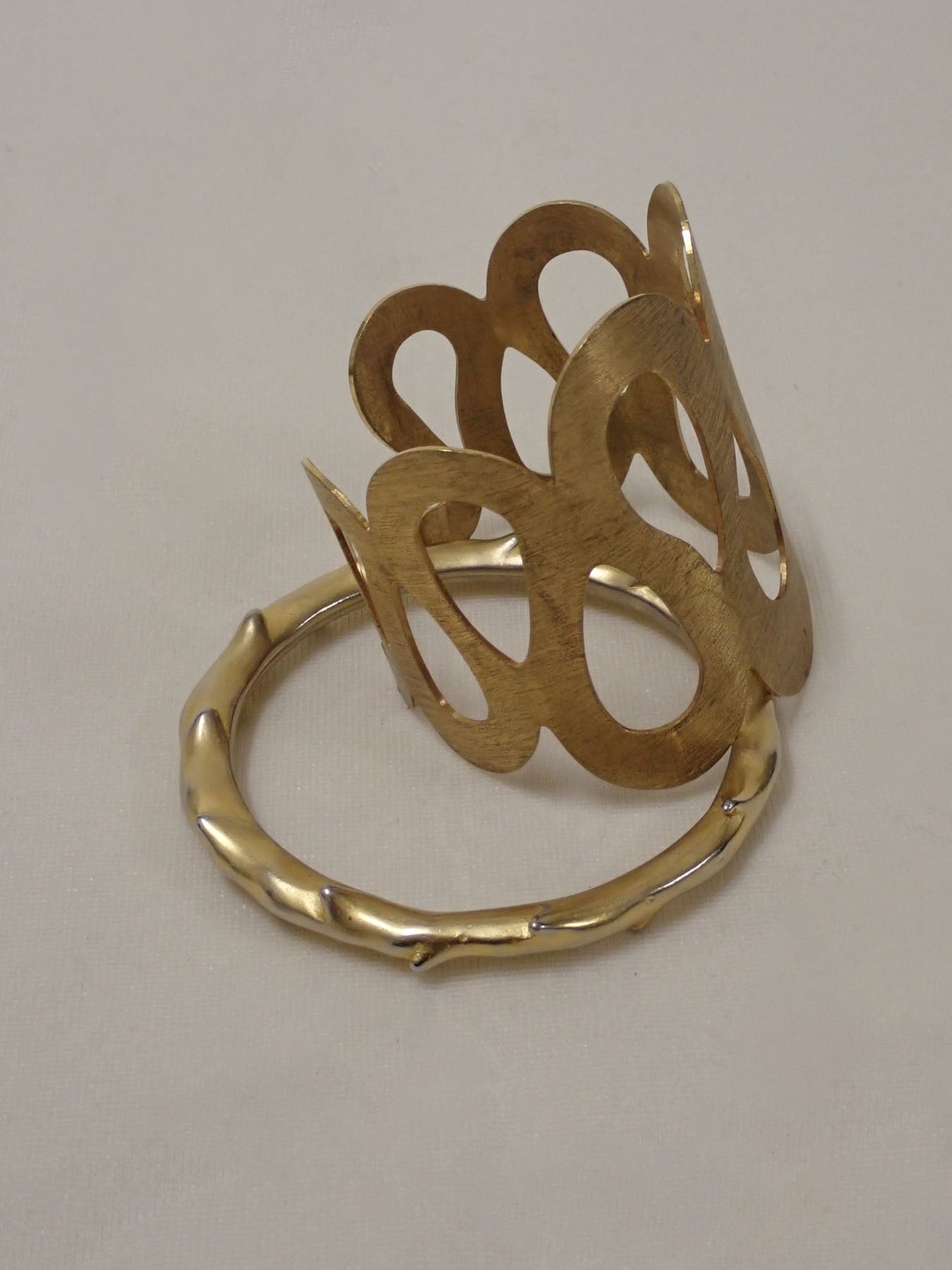 Golden bracelets set