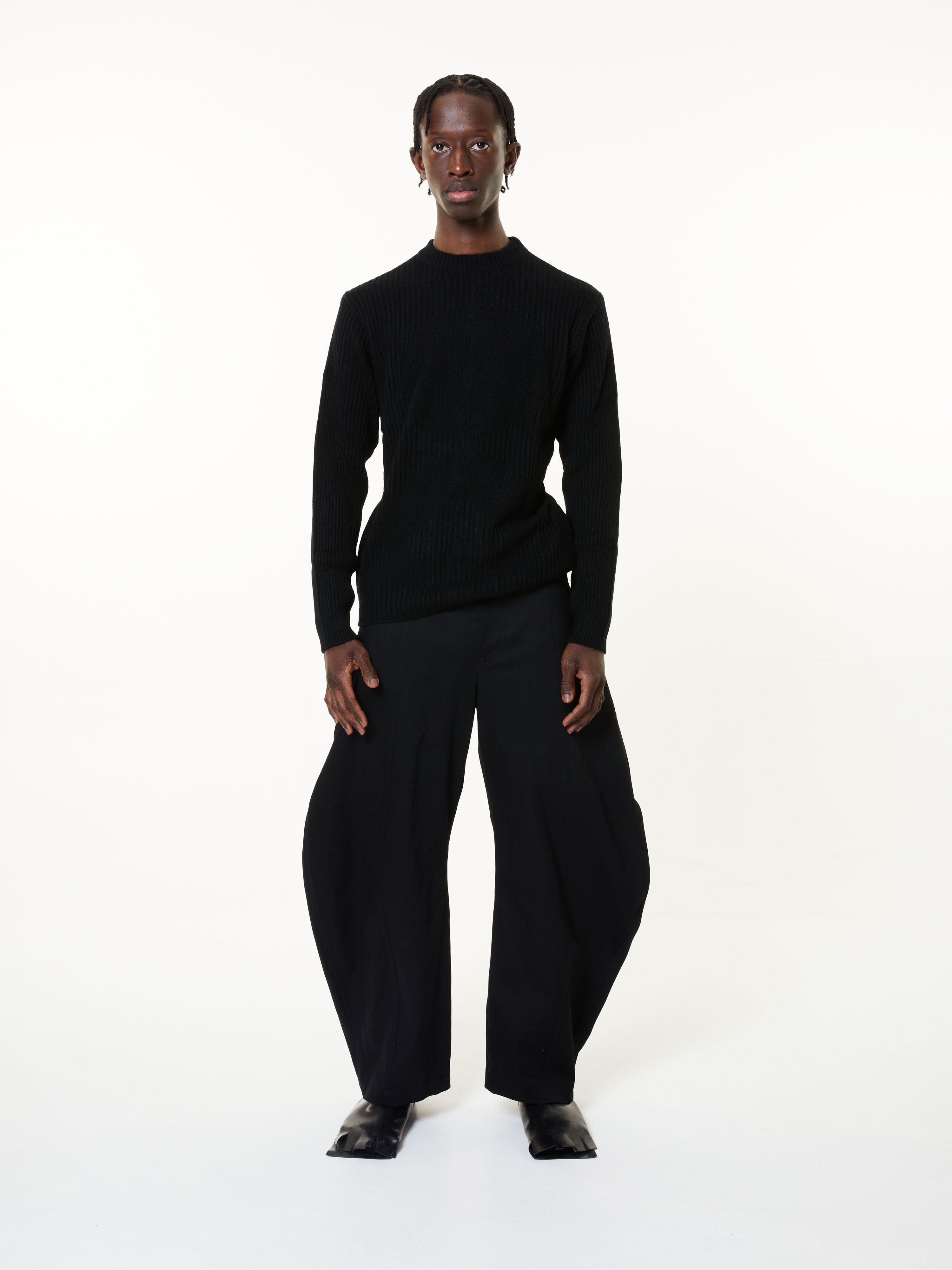 Limo denim trousers - black