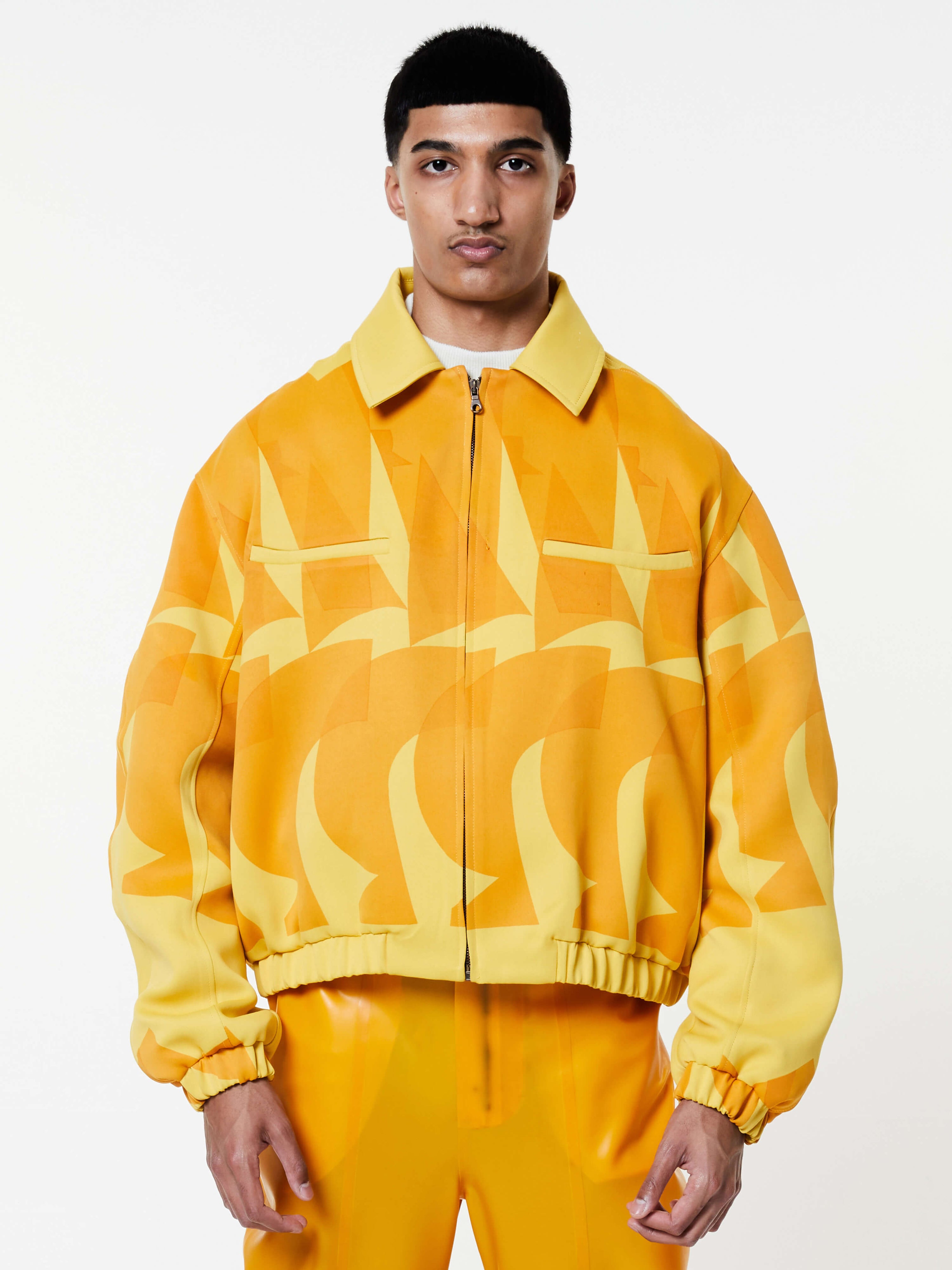 Printed medium weight jacket