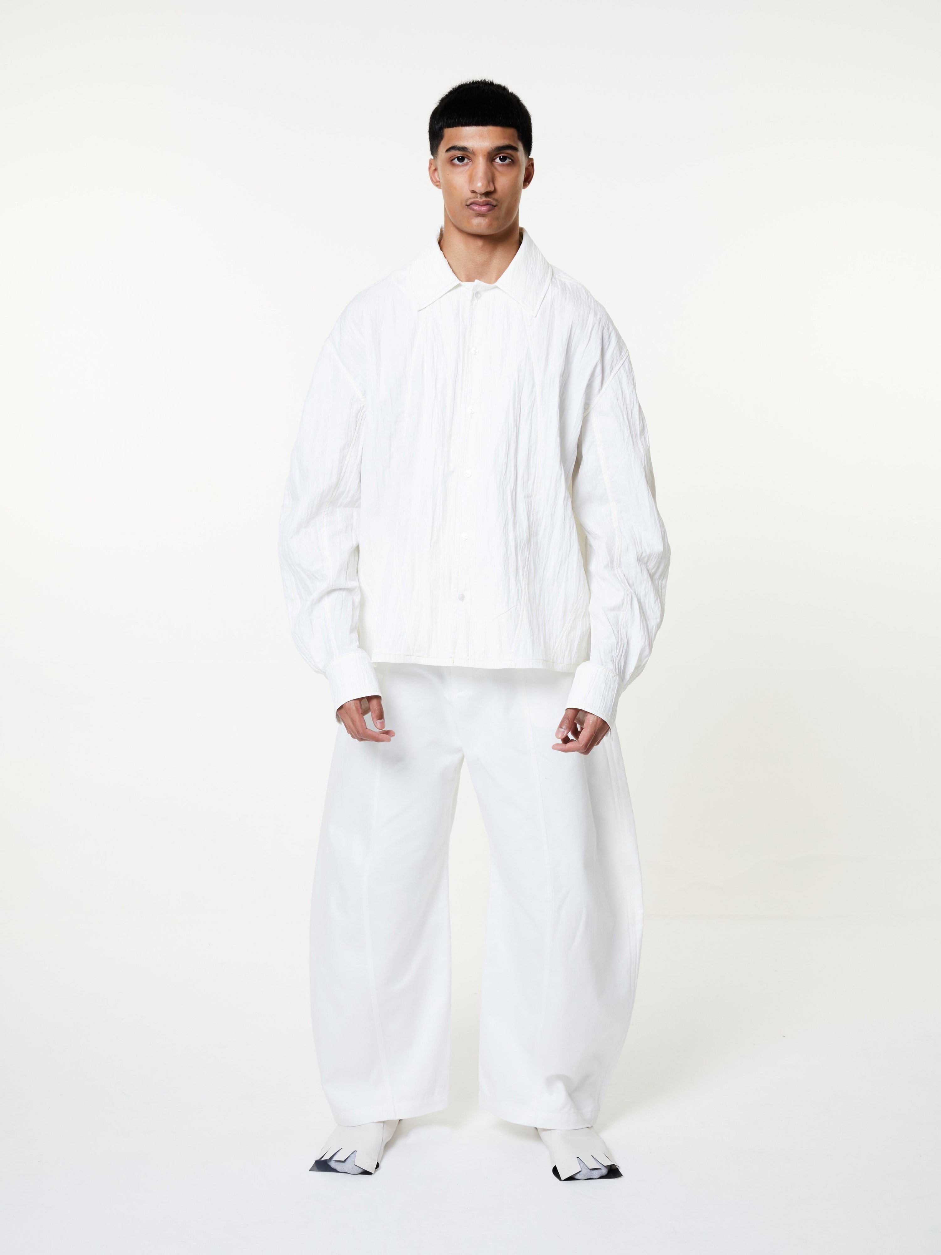 Limo denim wide trousers