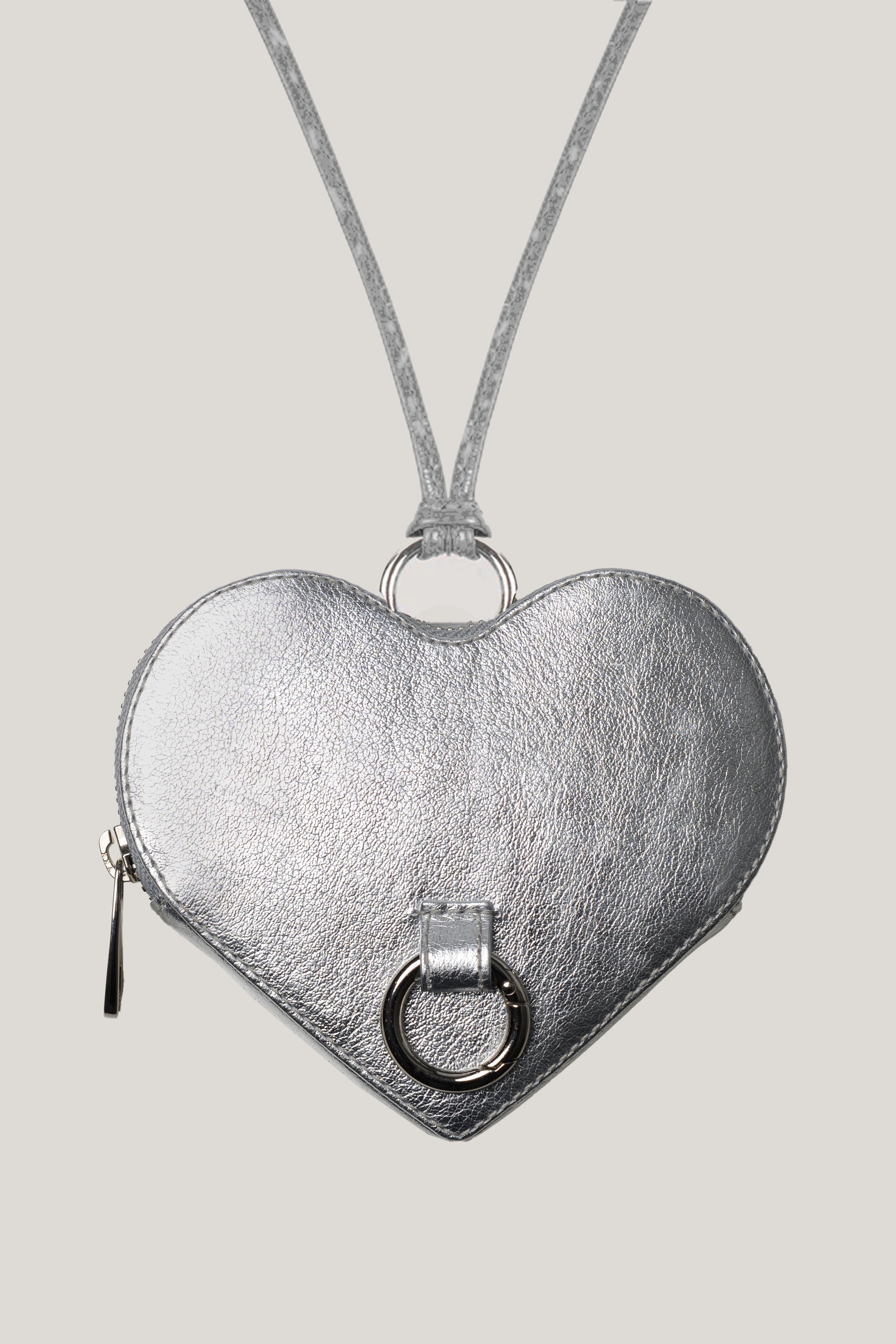 Amor neck wallet silver