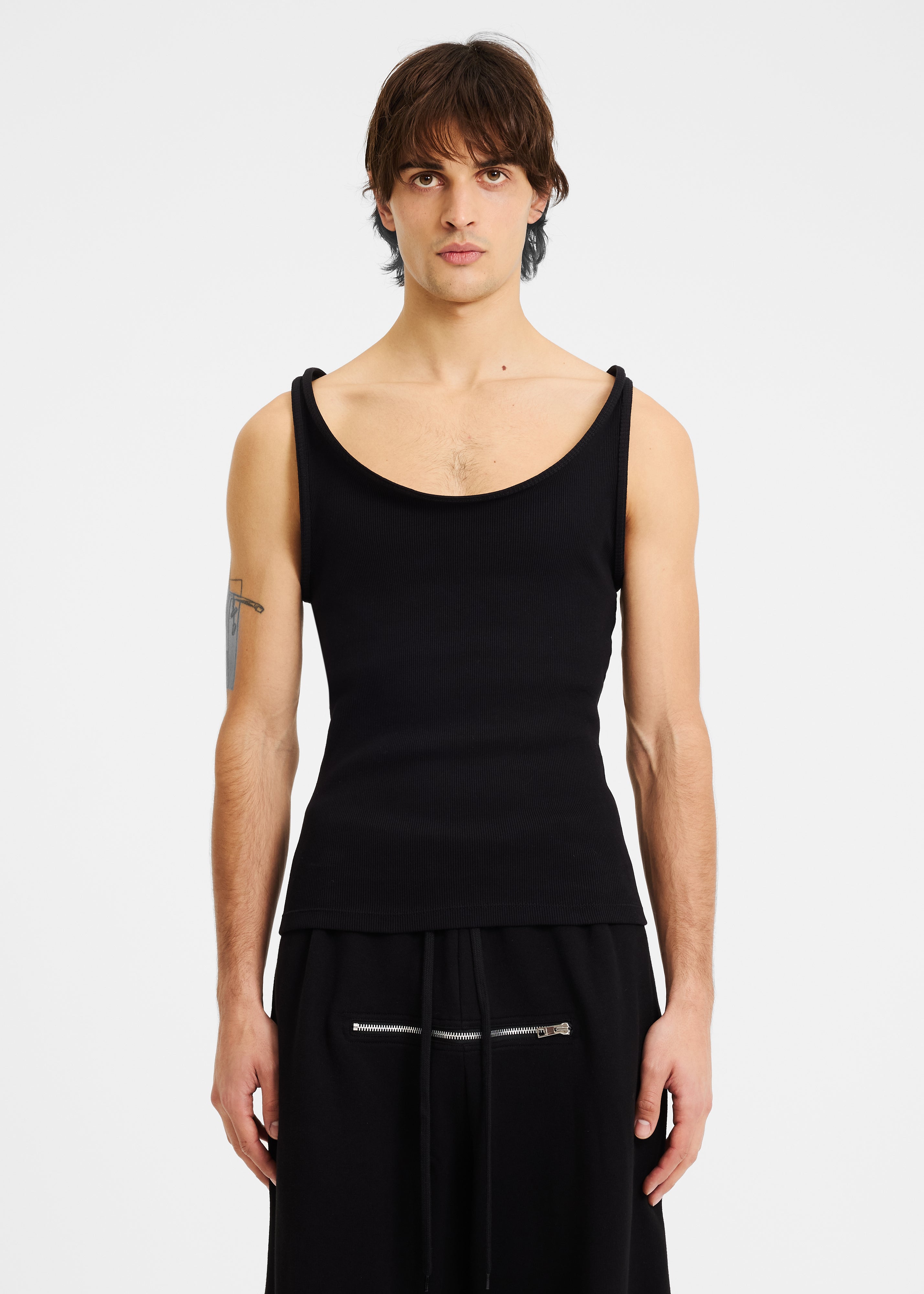 Blur tank top black