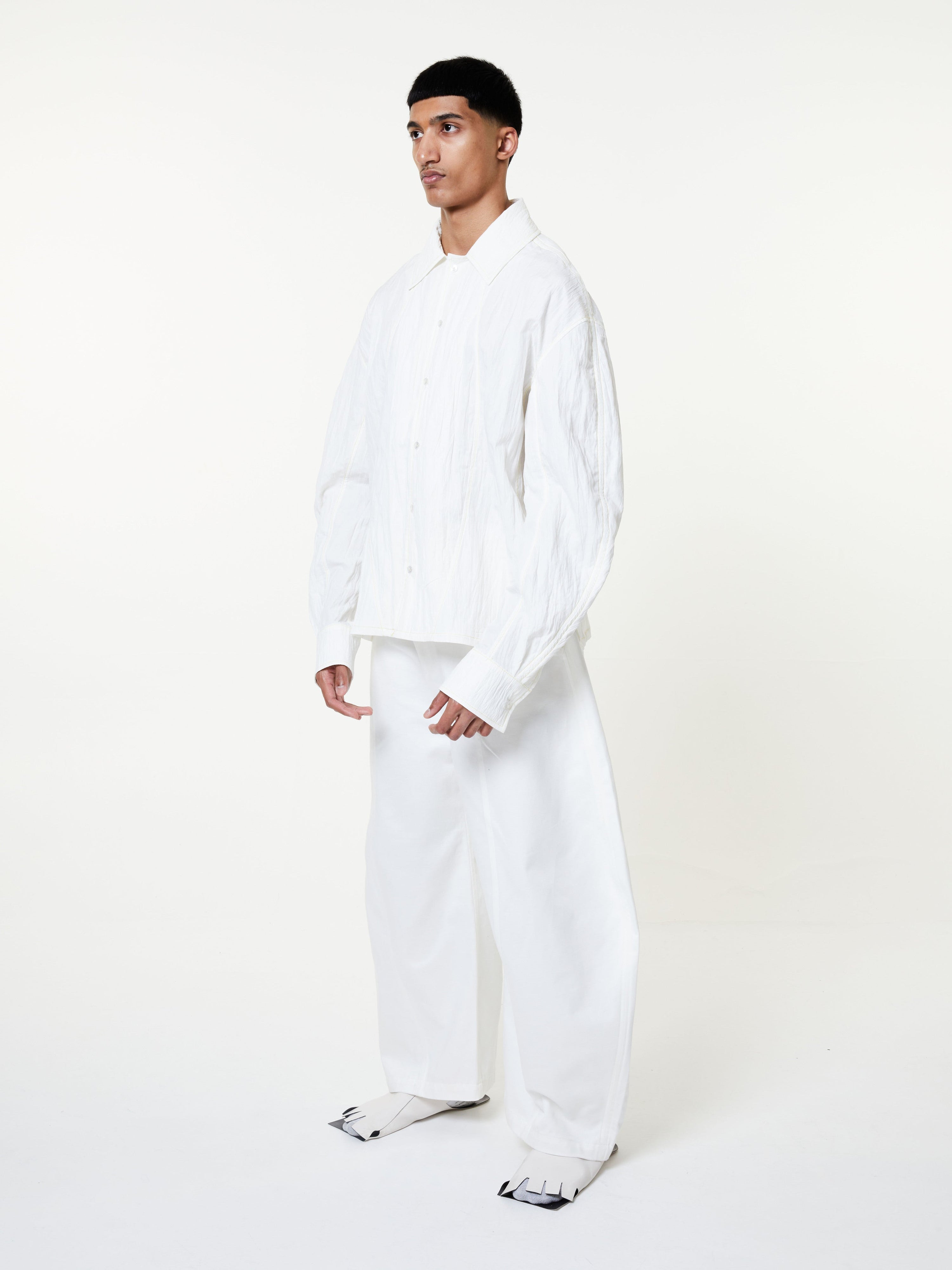 Limo denim wide trousers