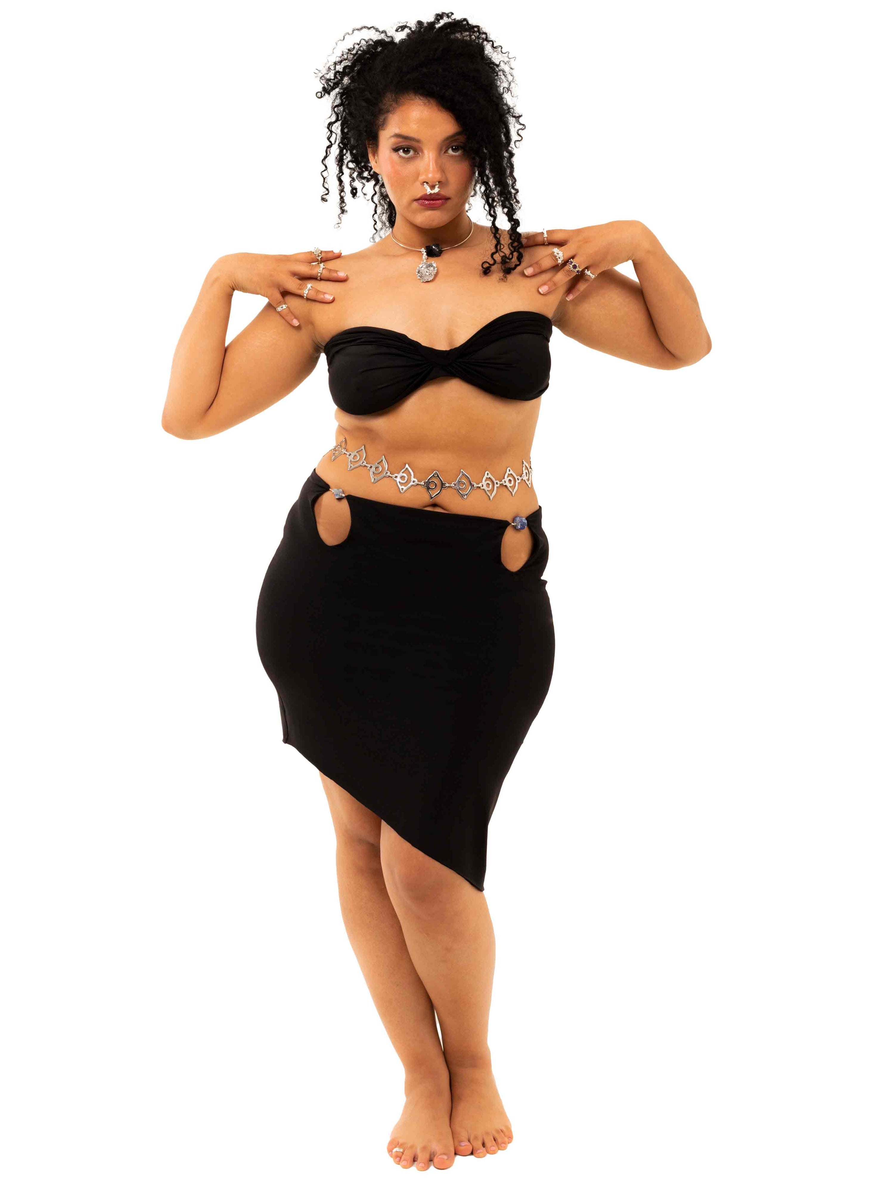 Healing crystal mini skirt