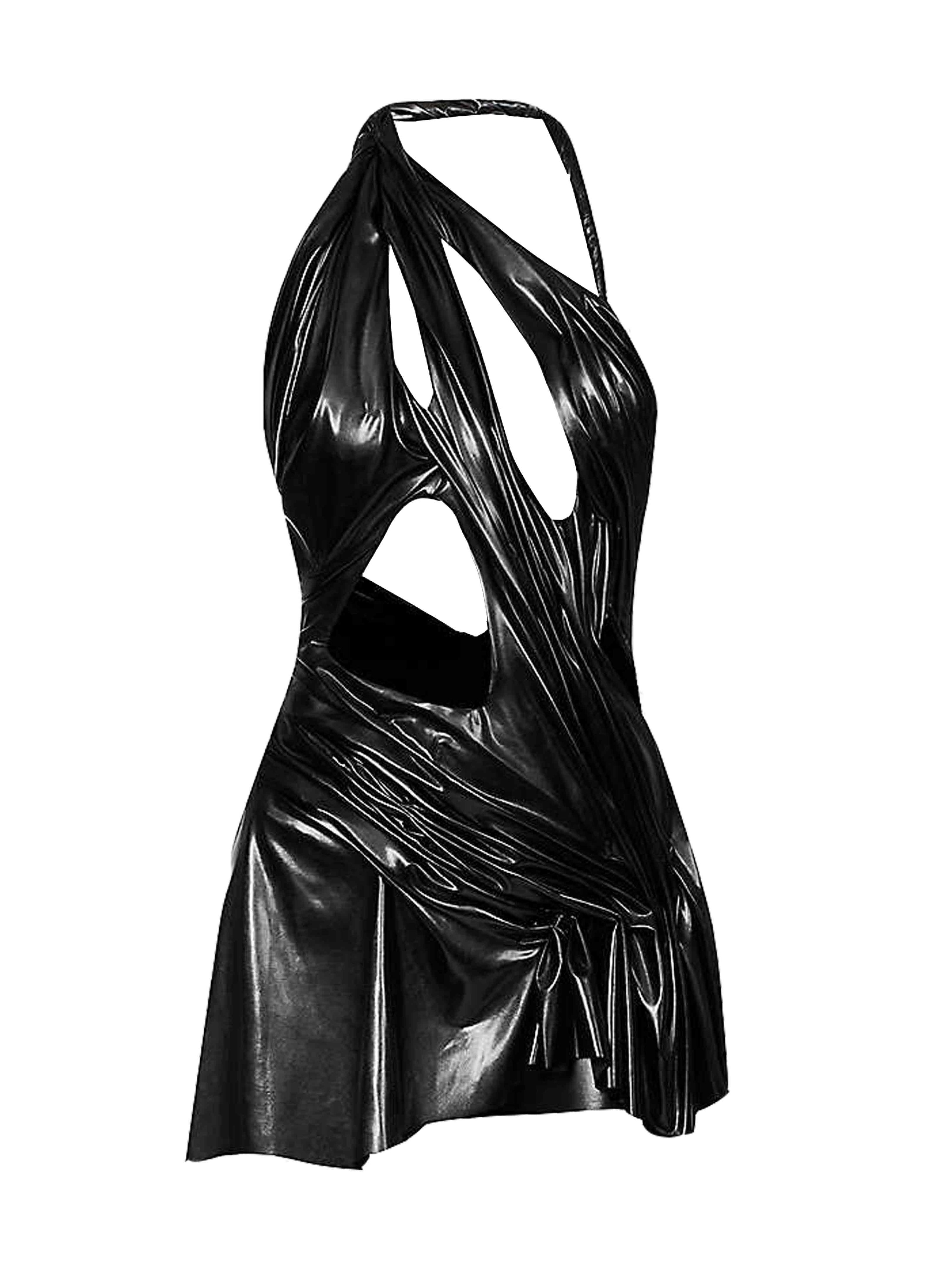 Midnight mini dress black