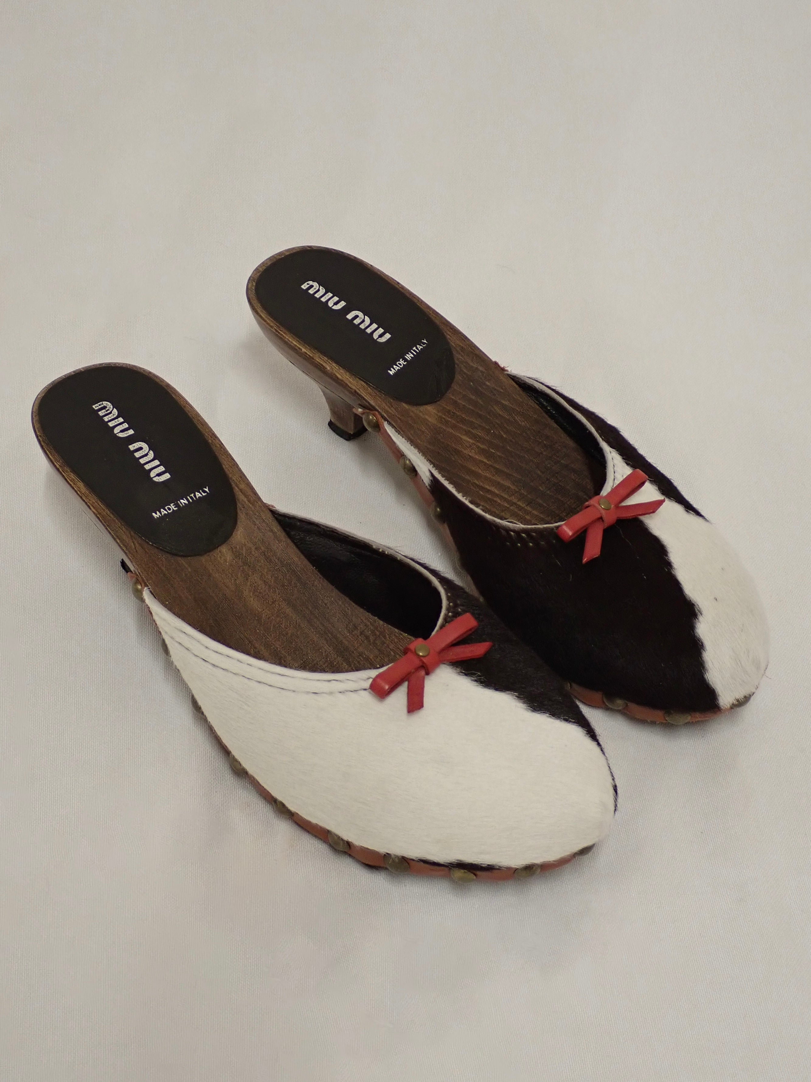 Miumiu cow mules