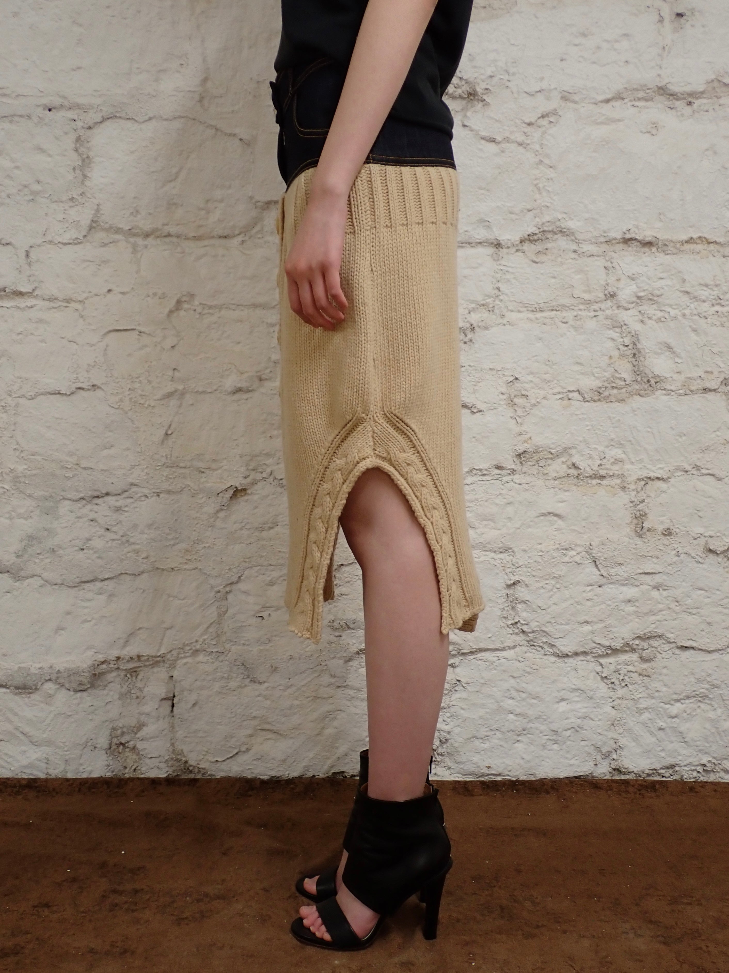 Jean paul gaultier midi skirt