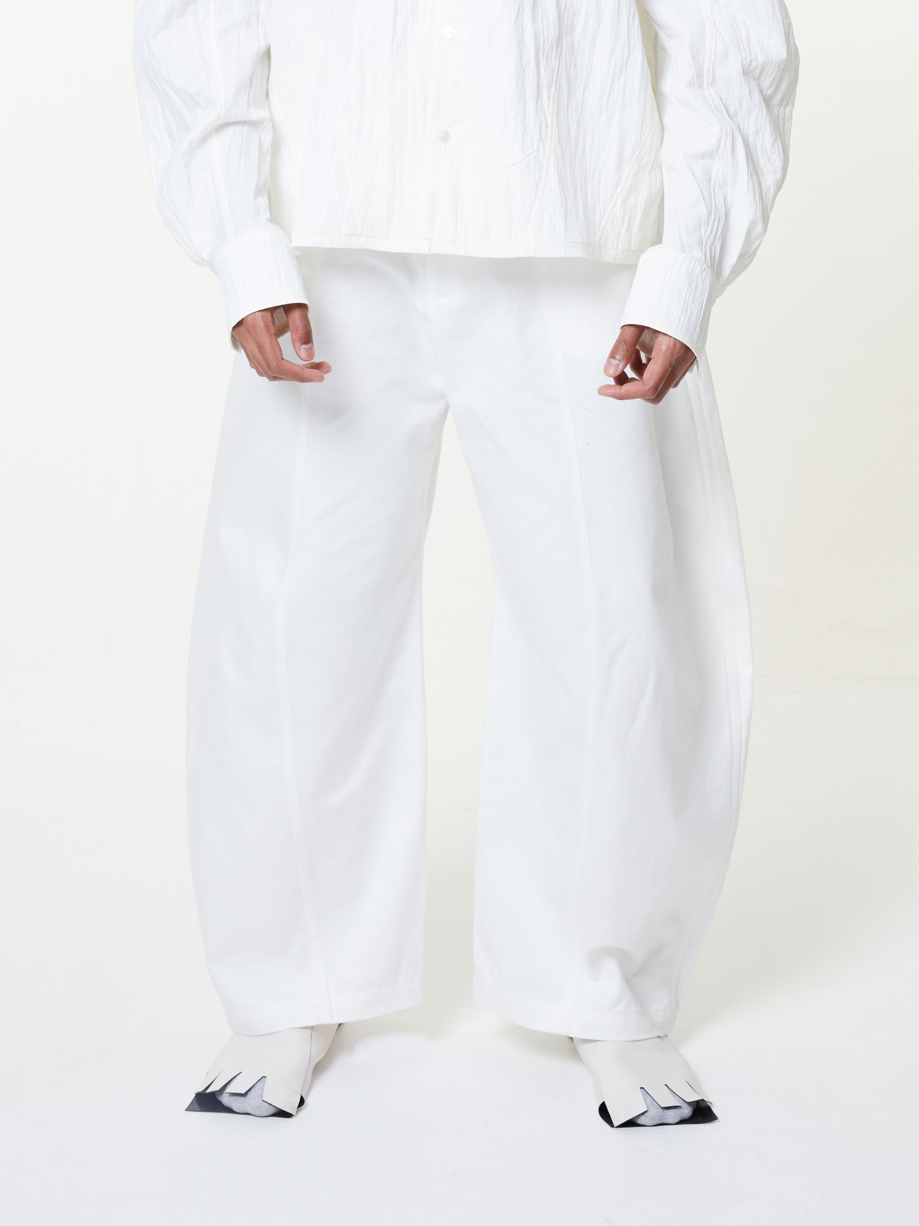 Limo denim wide trousers