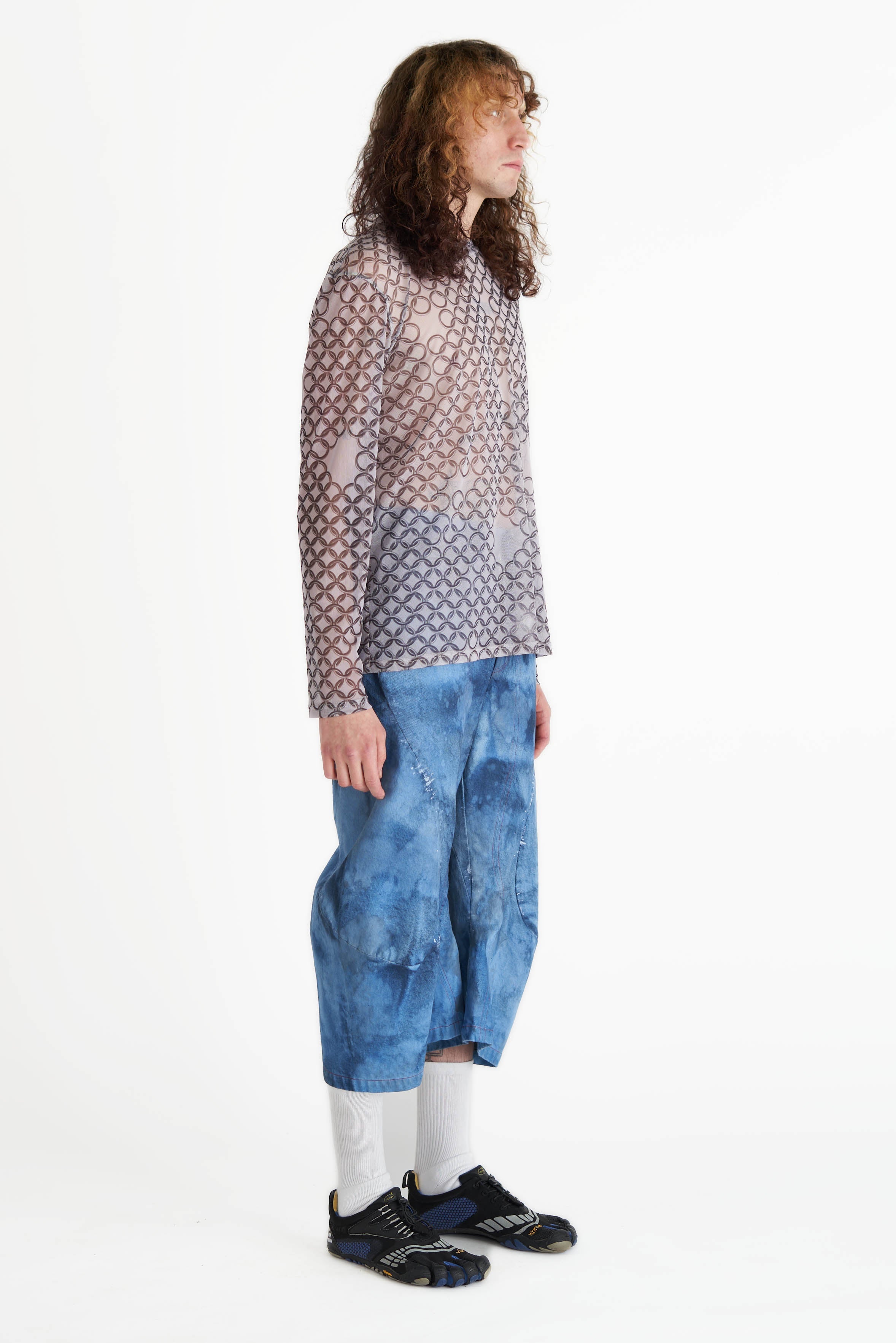 Chainmail mesh longsleeve silver