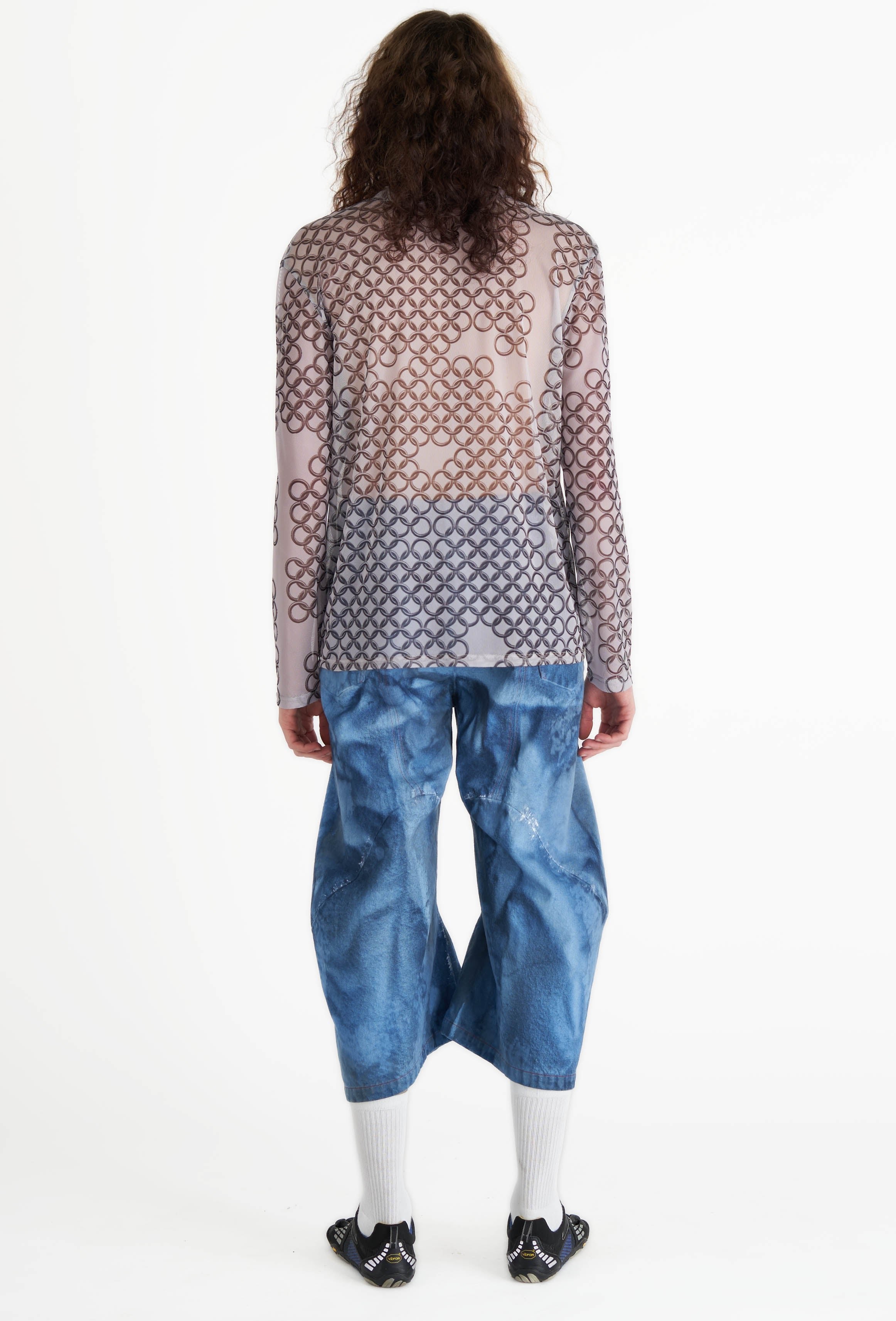 Chainmail mesh longsleeve silver