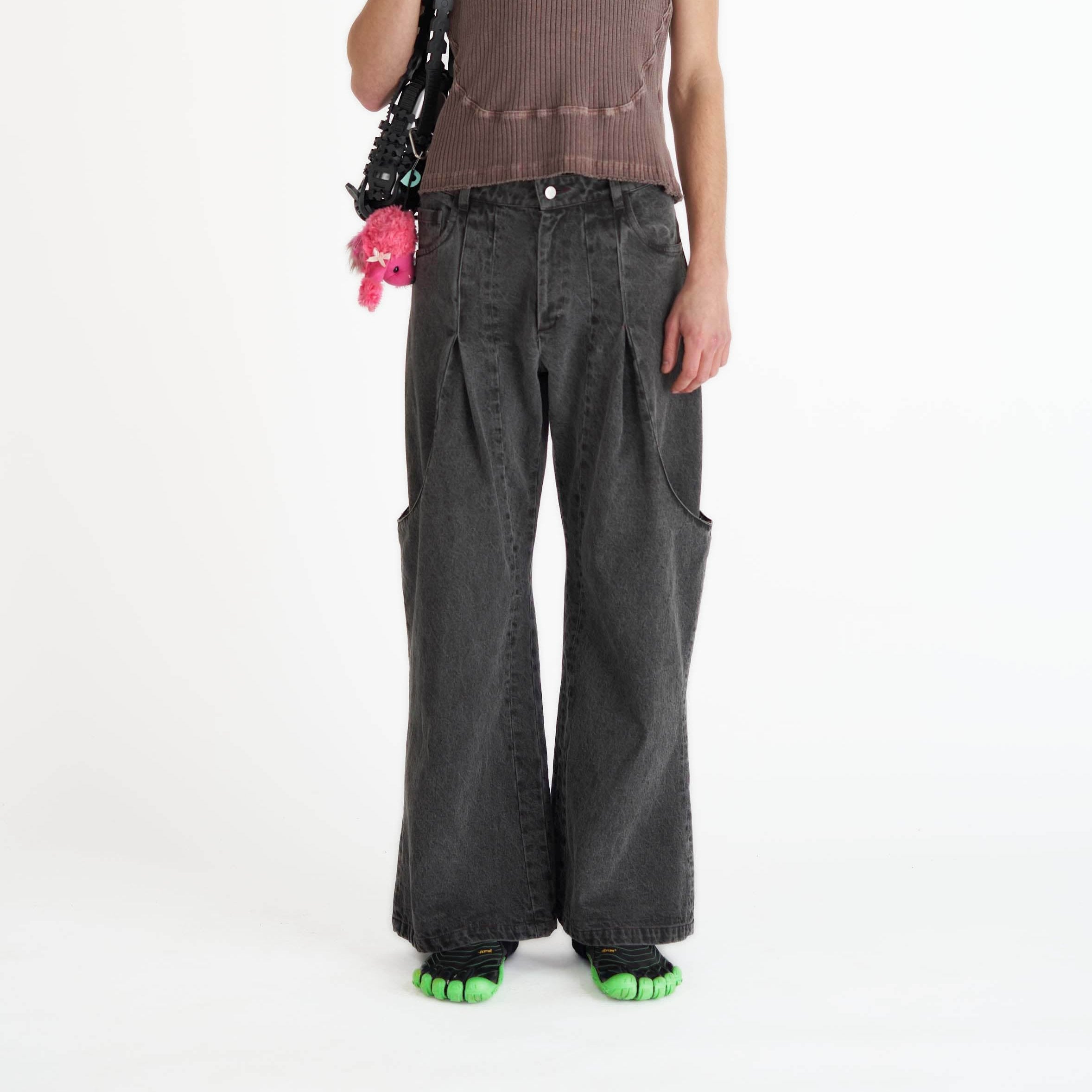 Civilian cargo denim charcoal
