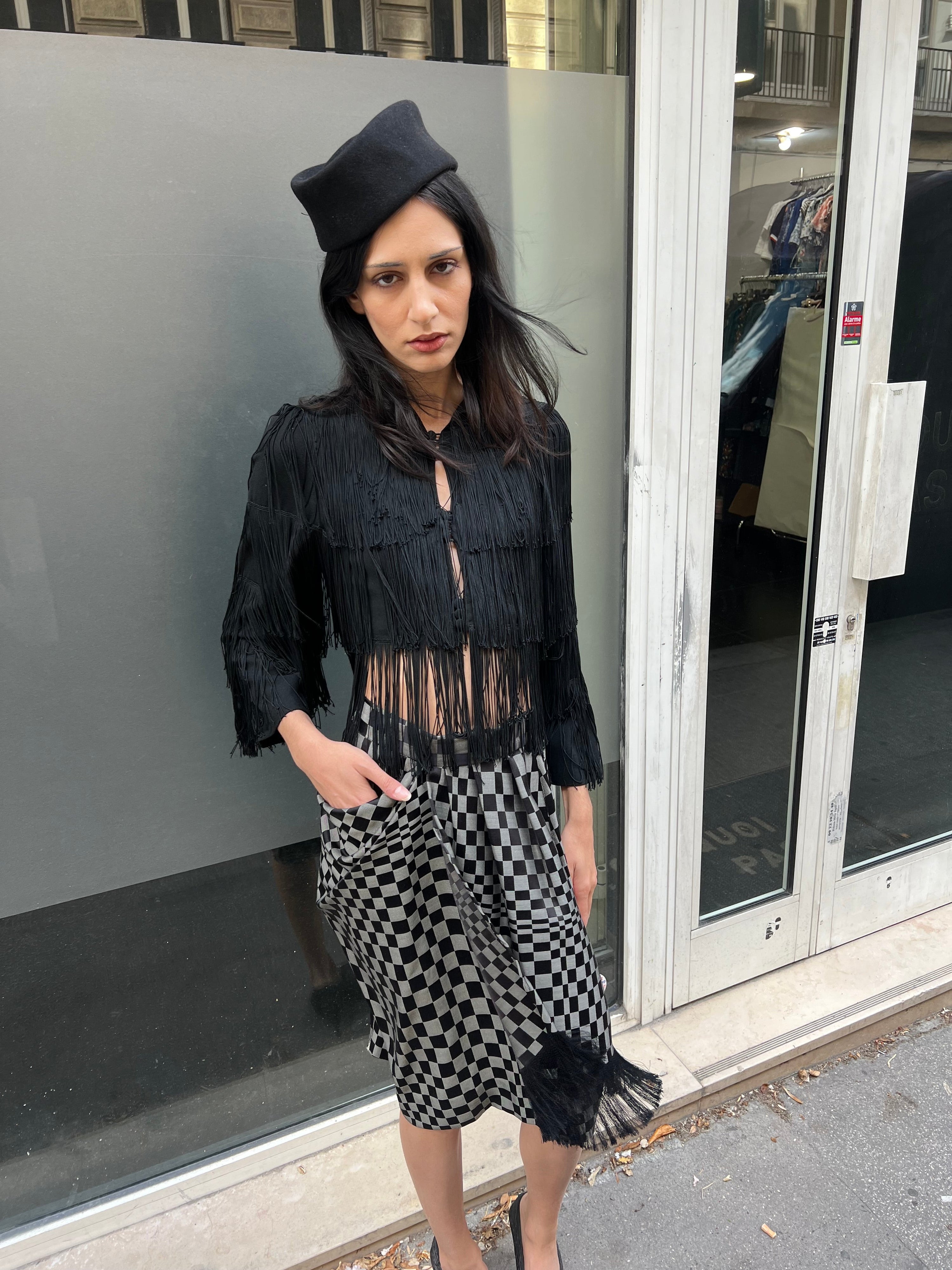 Fringed bolero