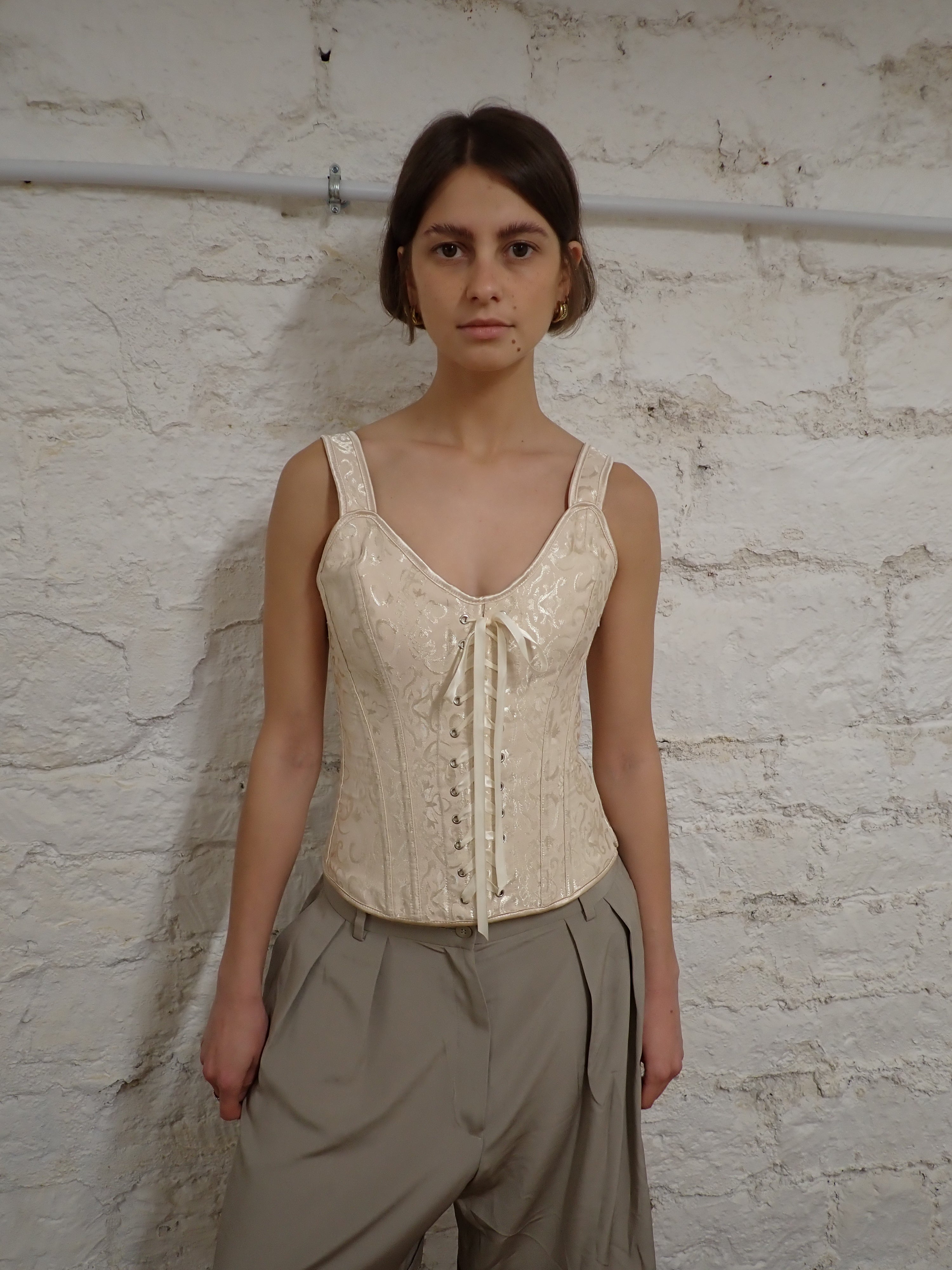 Satin corset