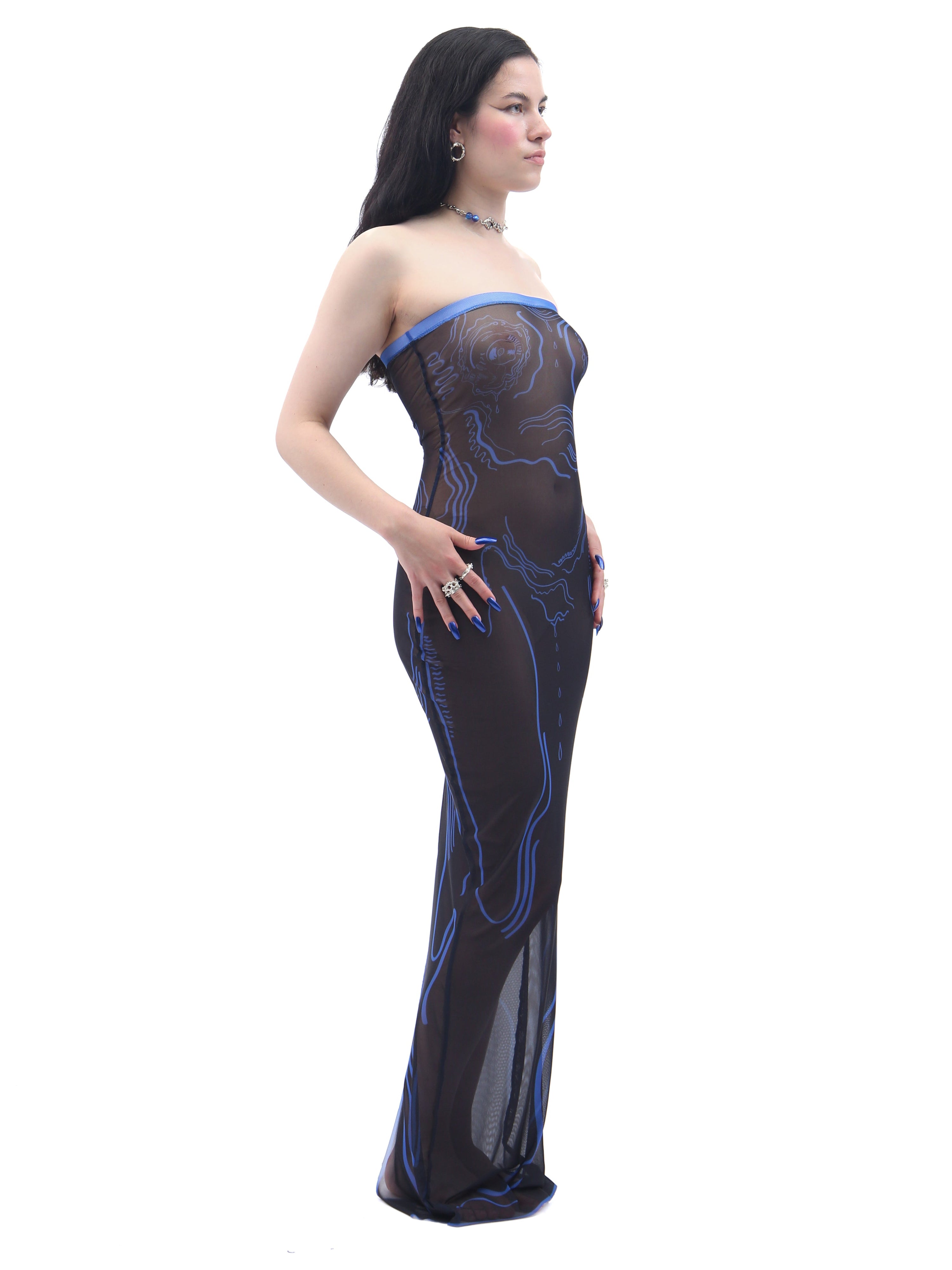 Venus shell long dress