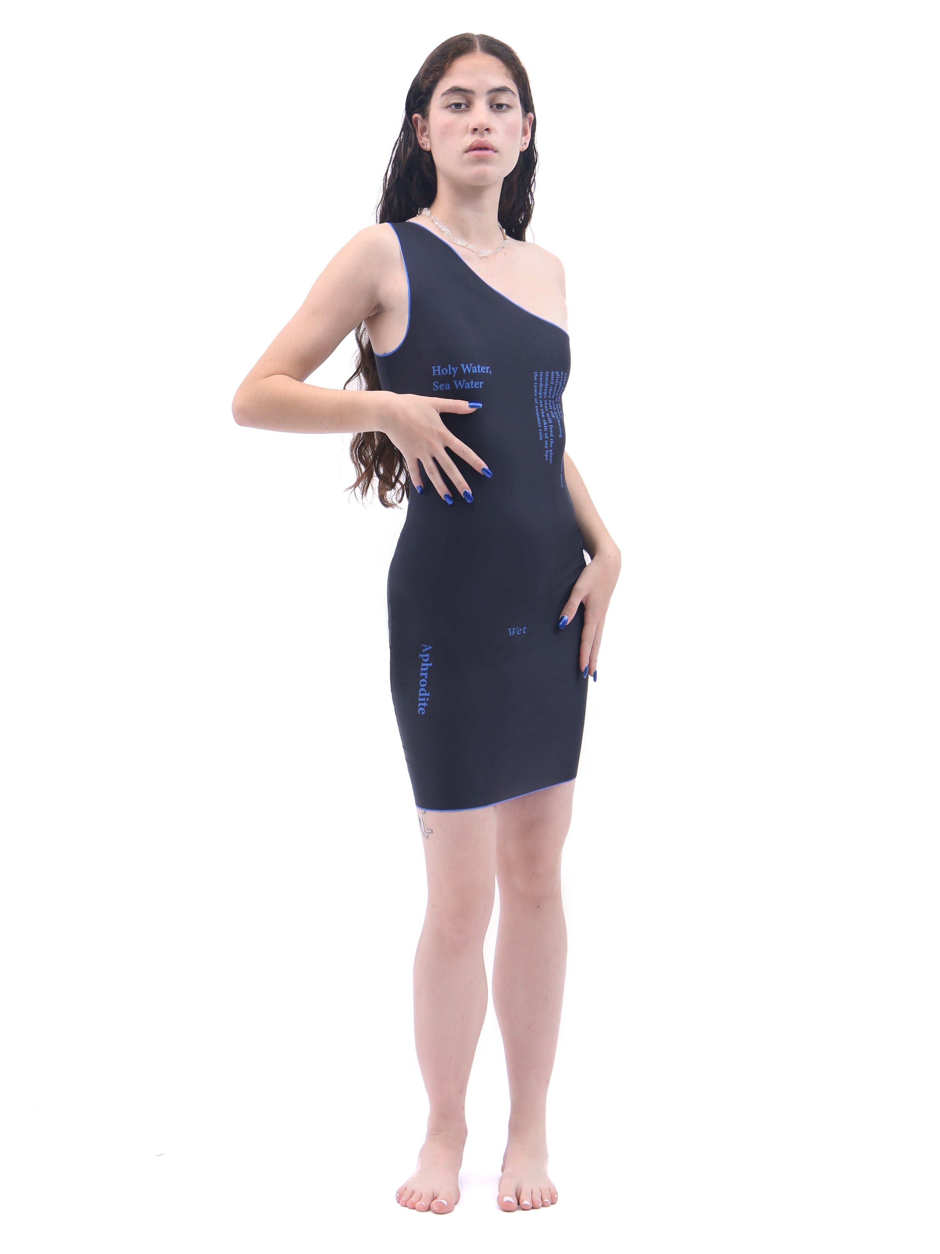 Aphrodite one-shoulder dress