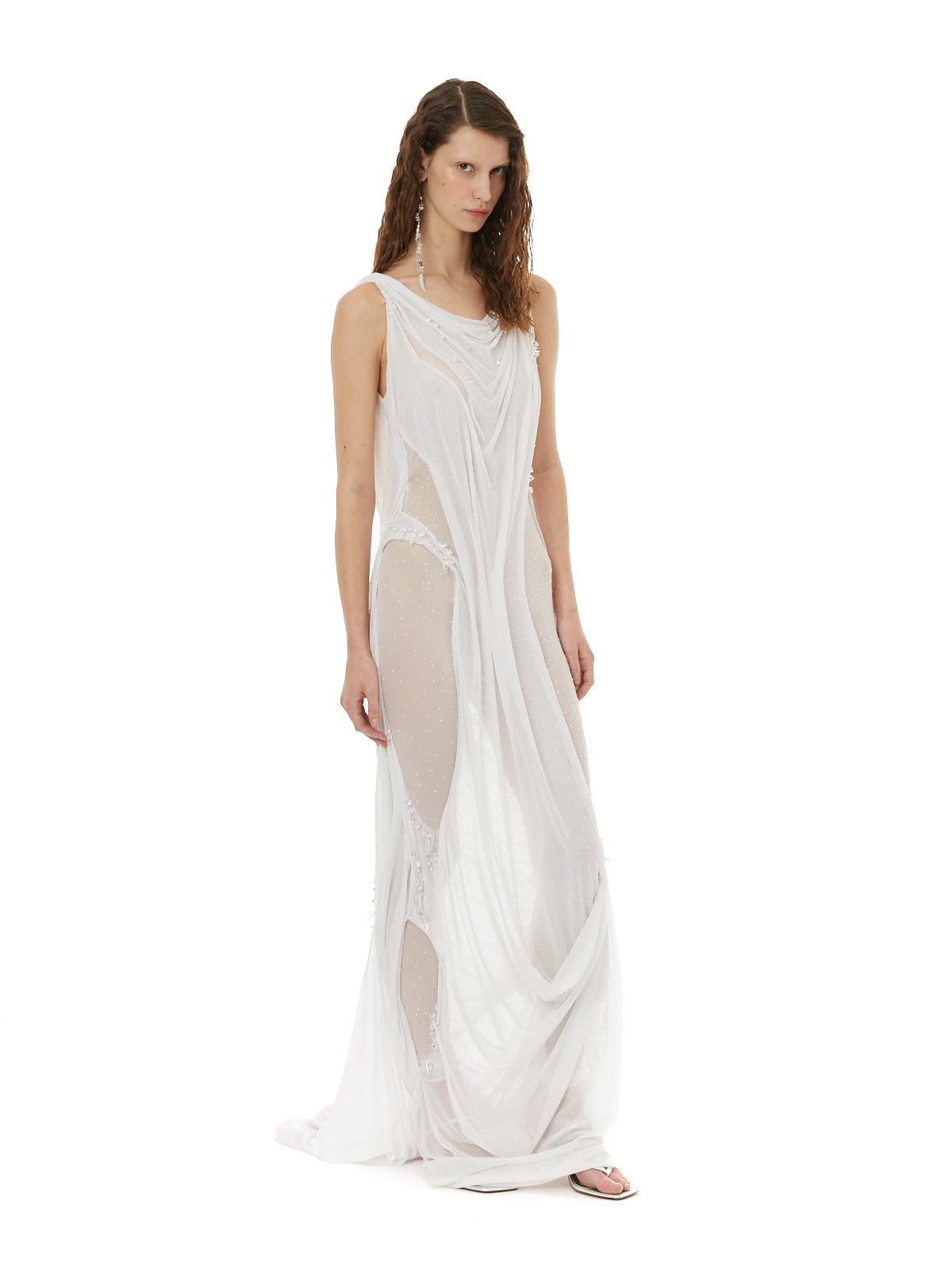 Swarovski wetlook gown