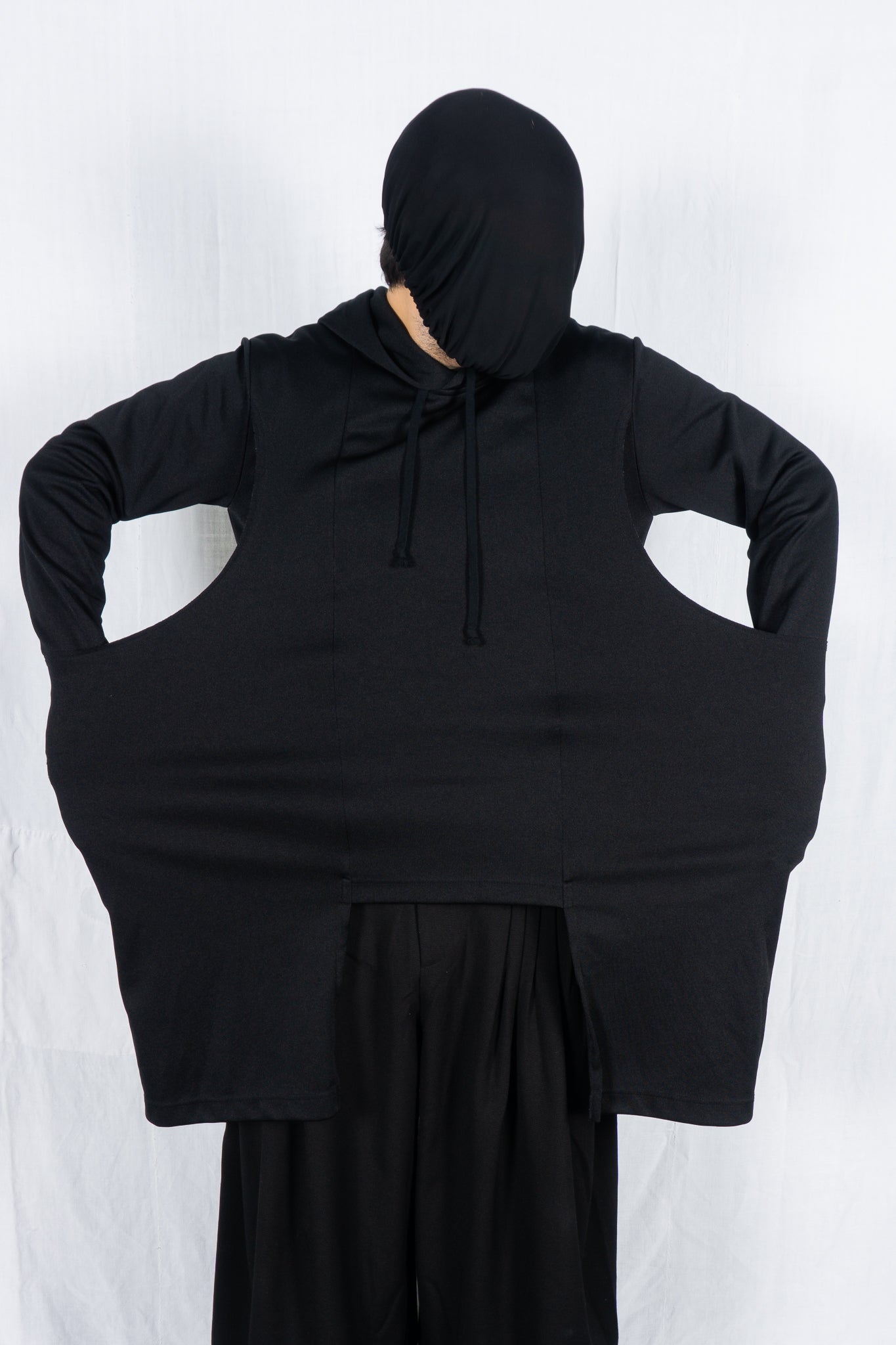 Comme des garçons homme plus a/w 2021 asymmetric hoodie
