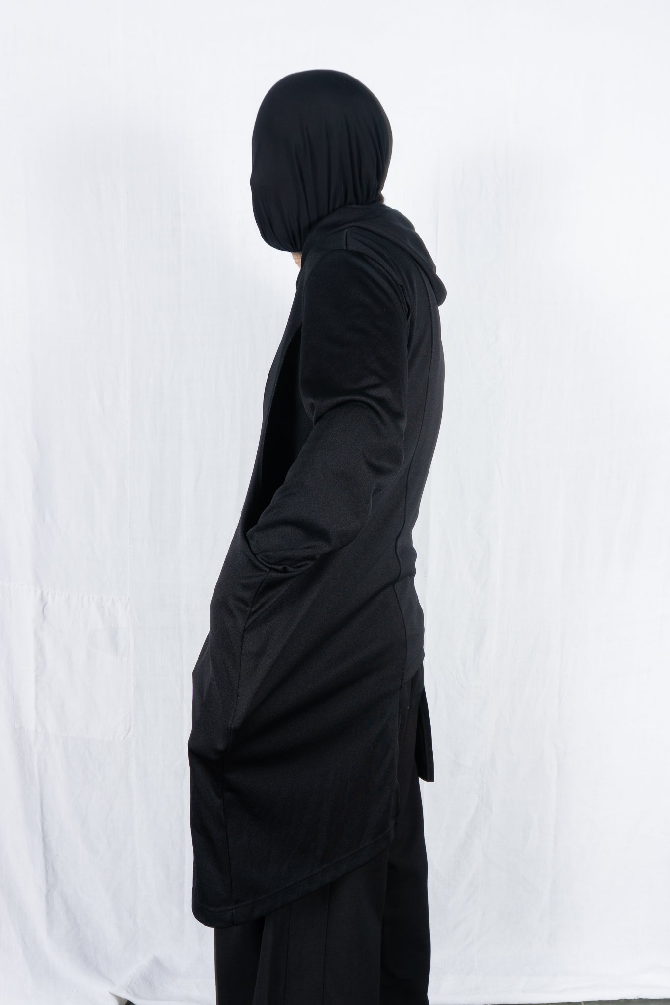 Comme des garçons homme plus a/w 2021 asymmetric hoodie