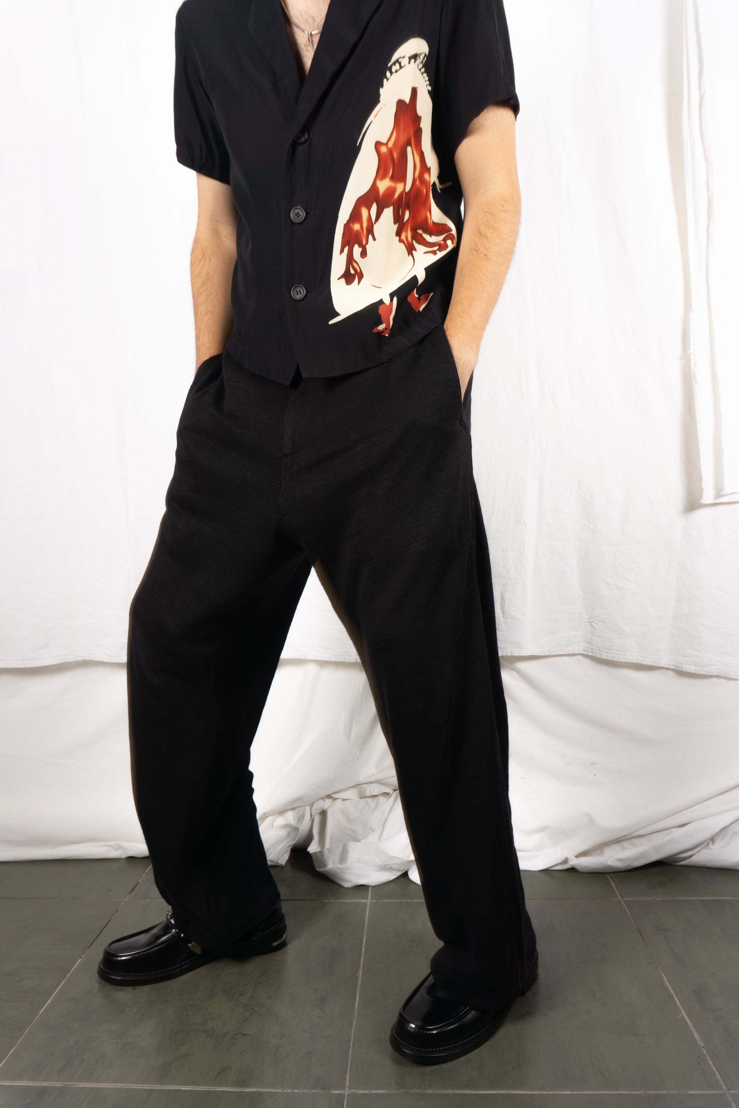 Yohji yamamoto pour homme s/s 2016 linen pants