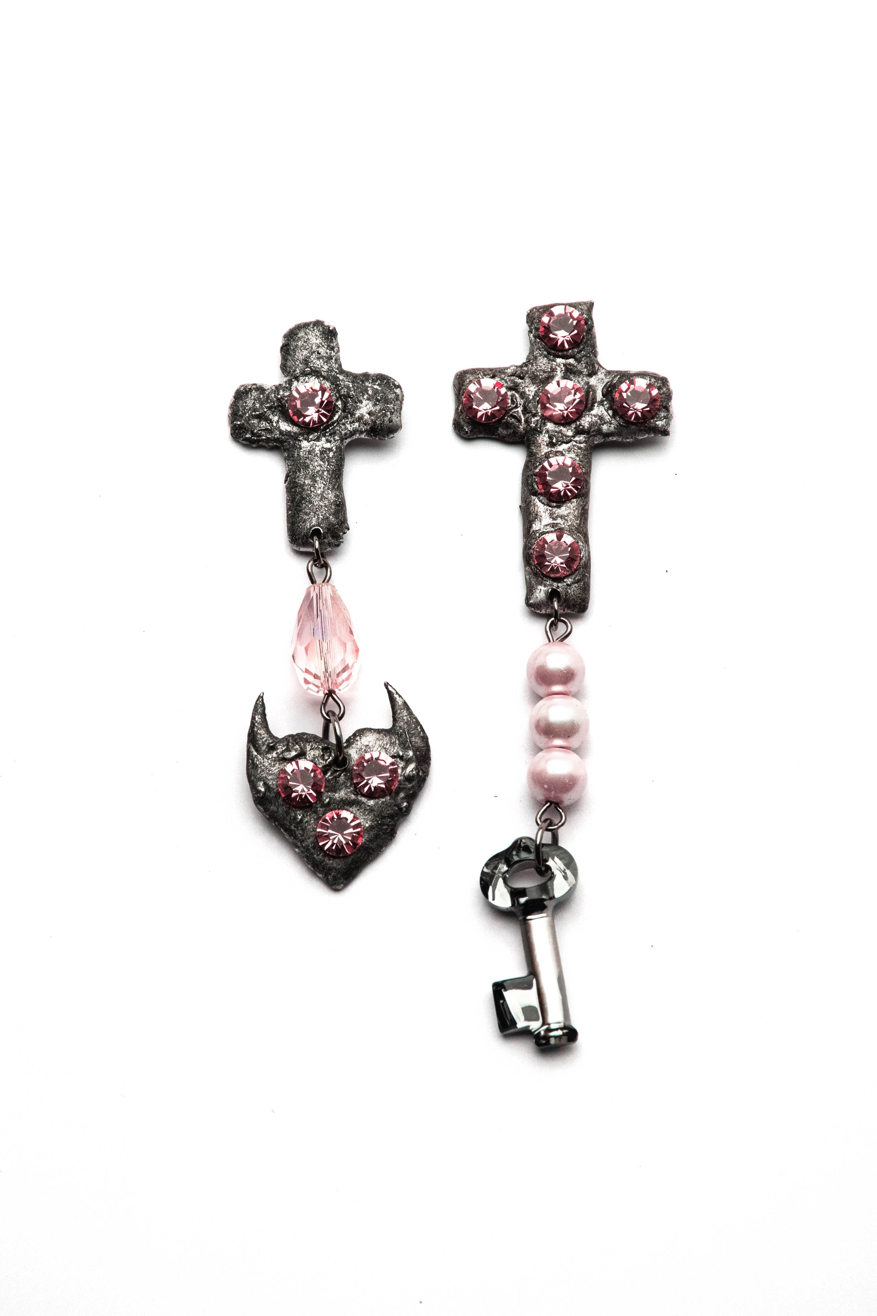 Orecchini perle rosa