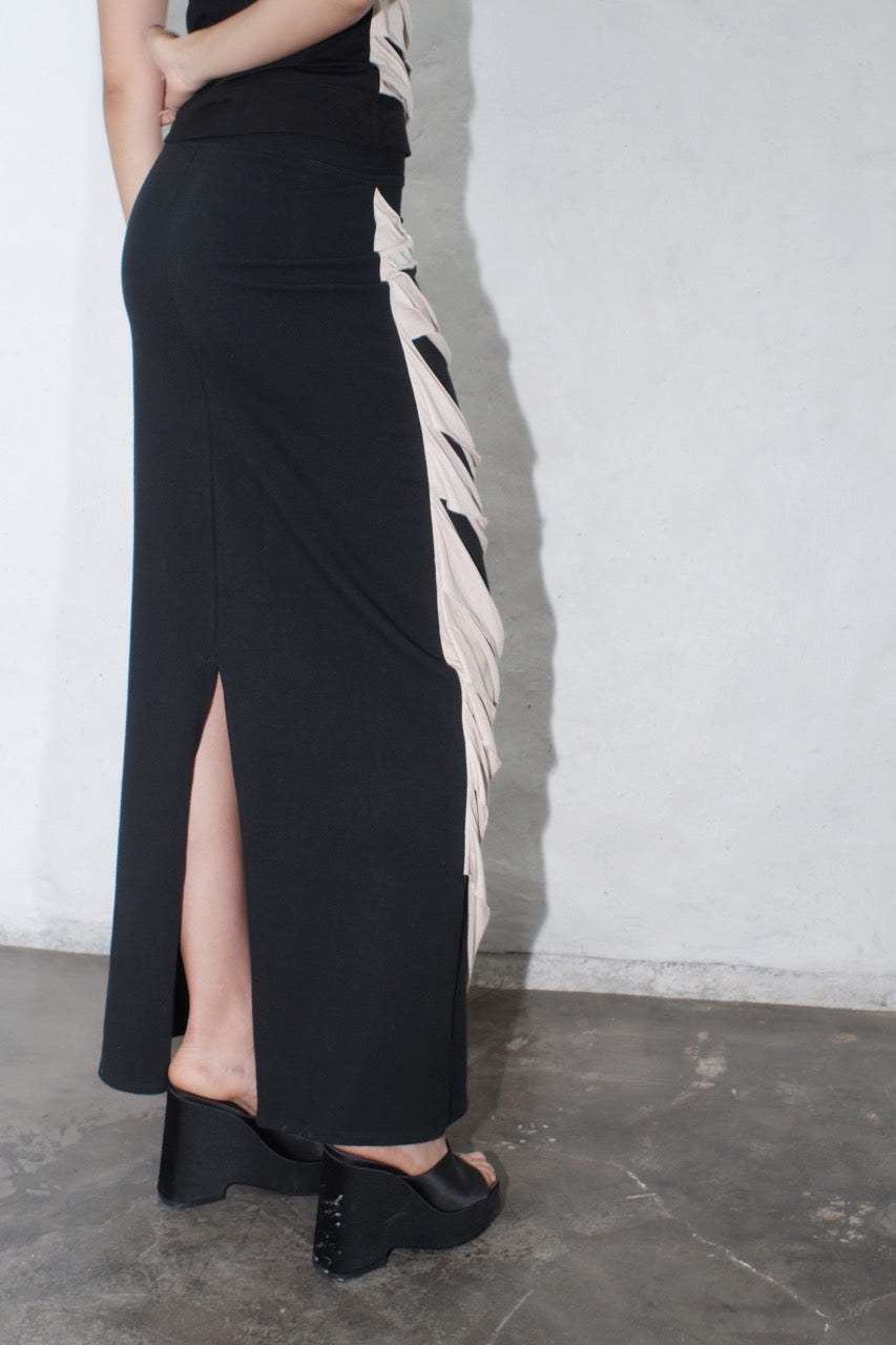 Jersey strap skirt
