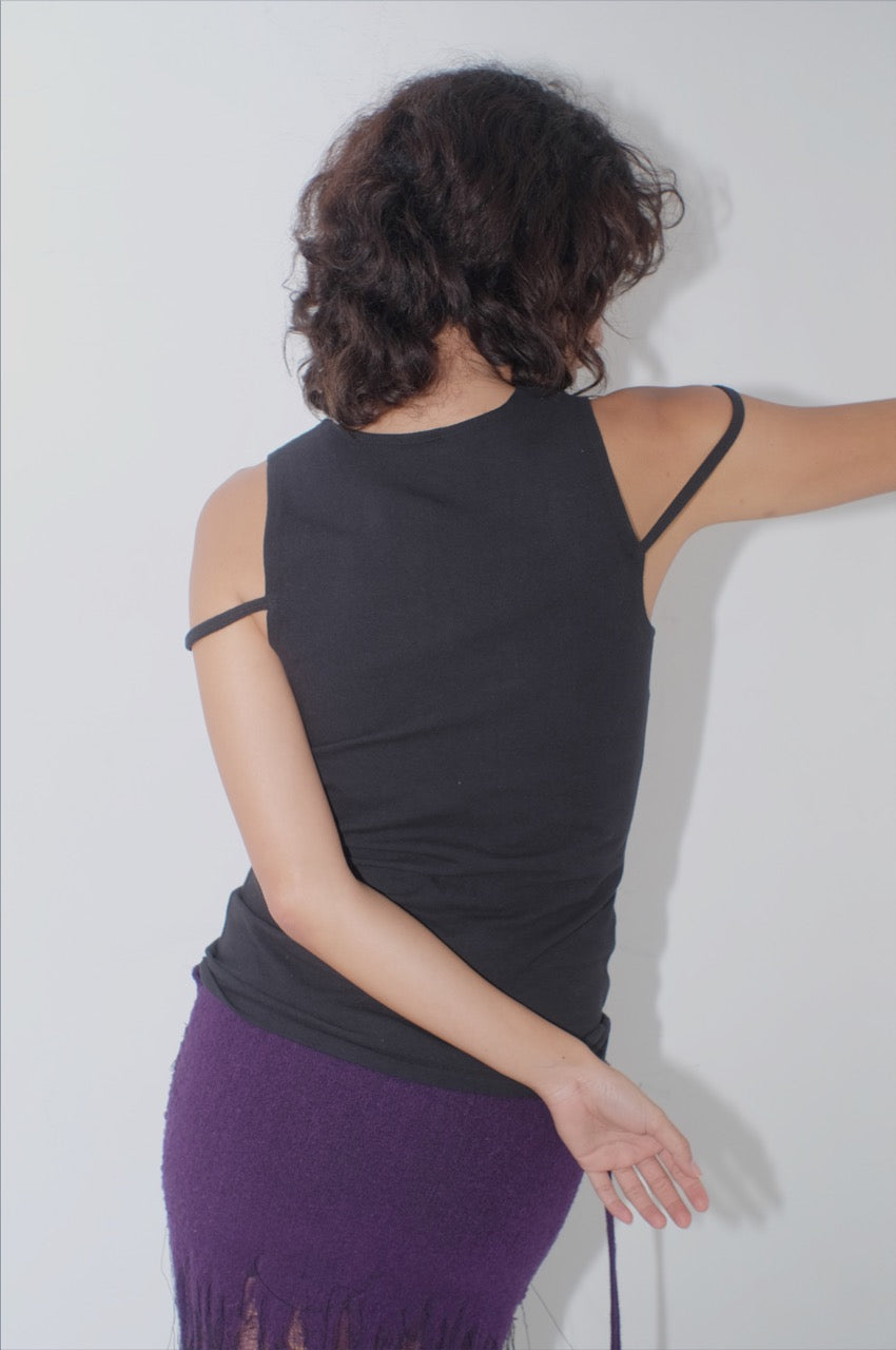 Jersey b tank black