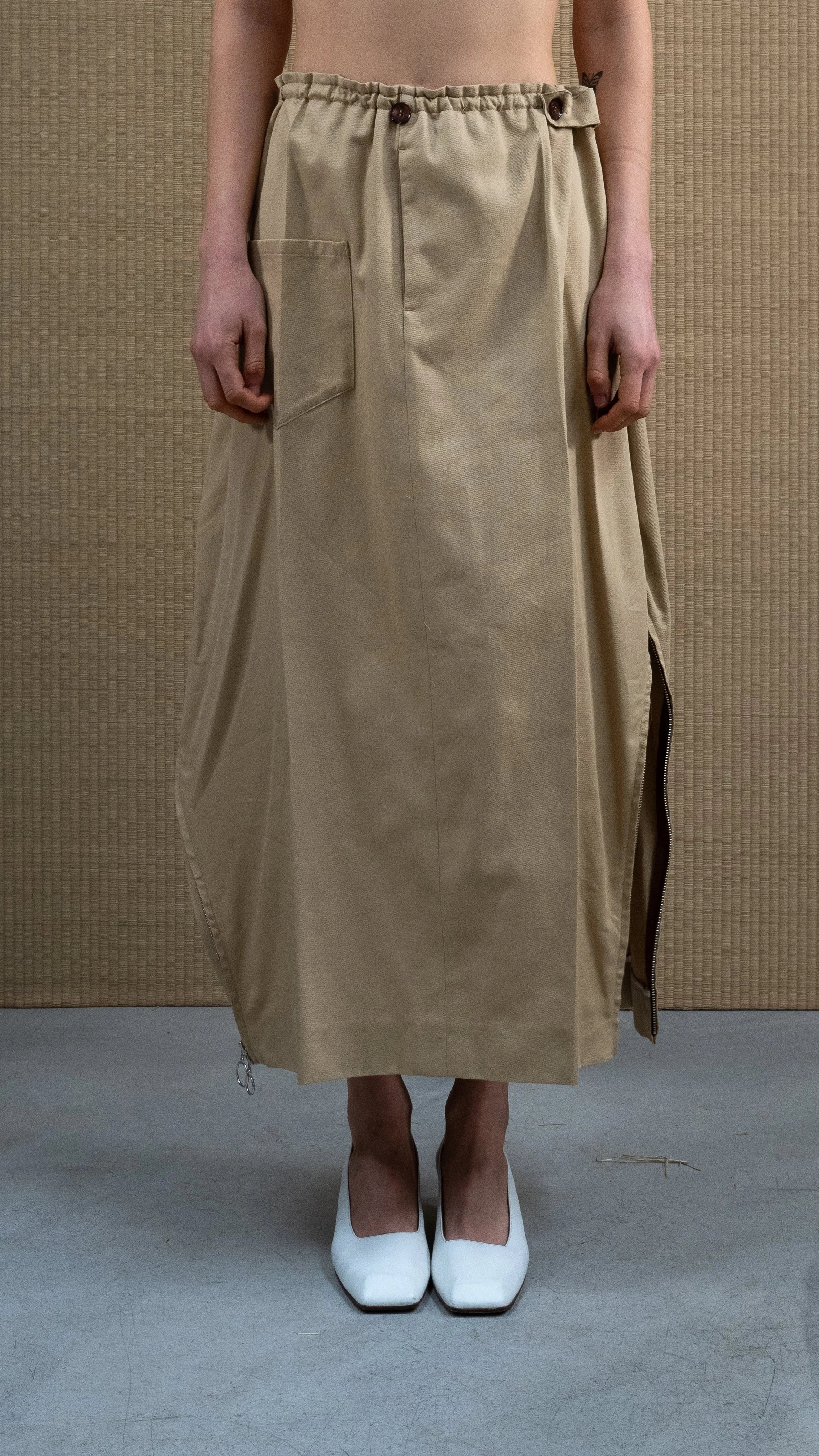 Apron pants cotton cashmere