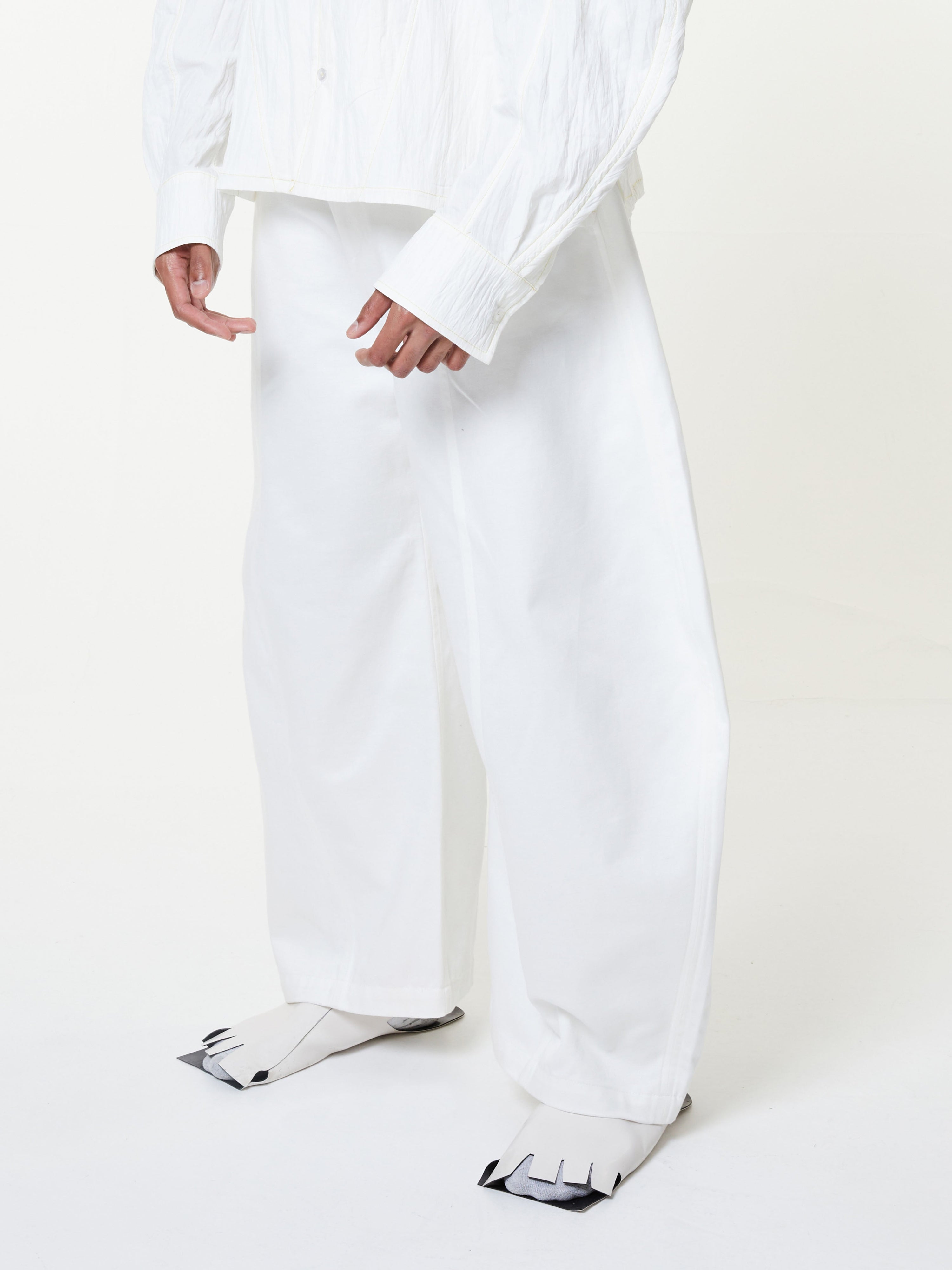 Limo denim wide trousers