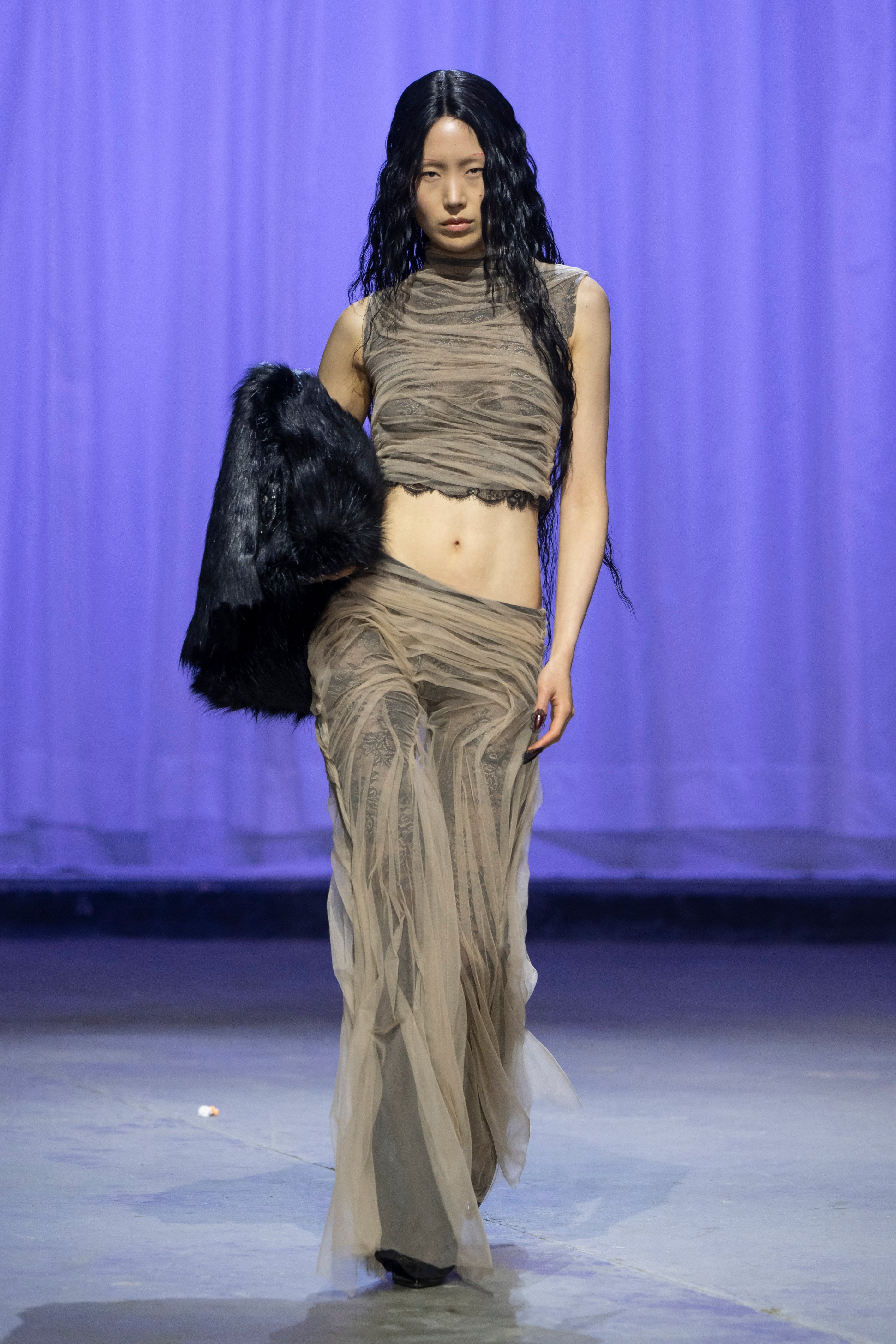 Lace temptation high neck top