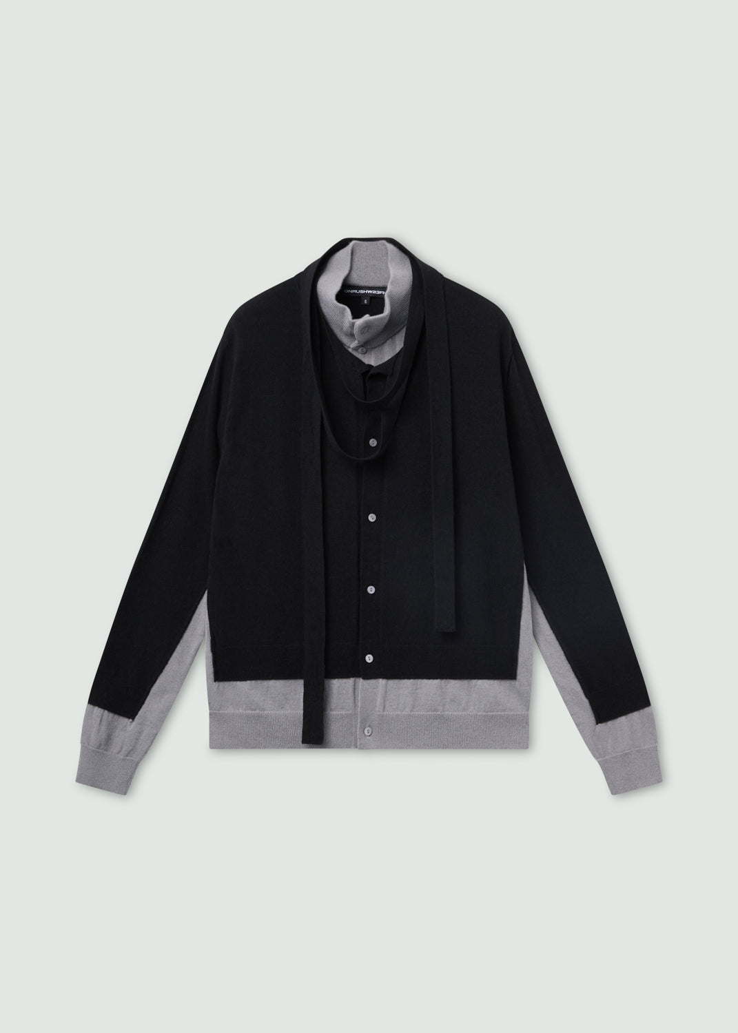 Double cardigan black