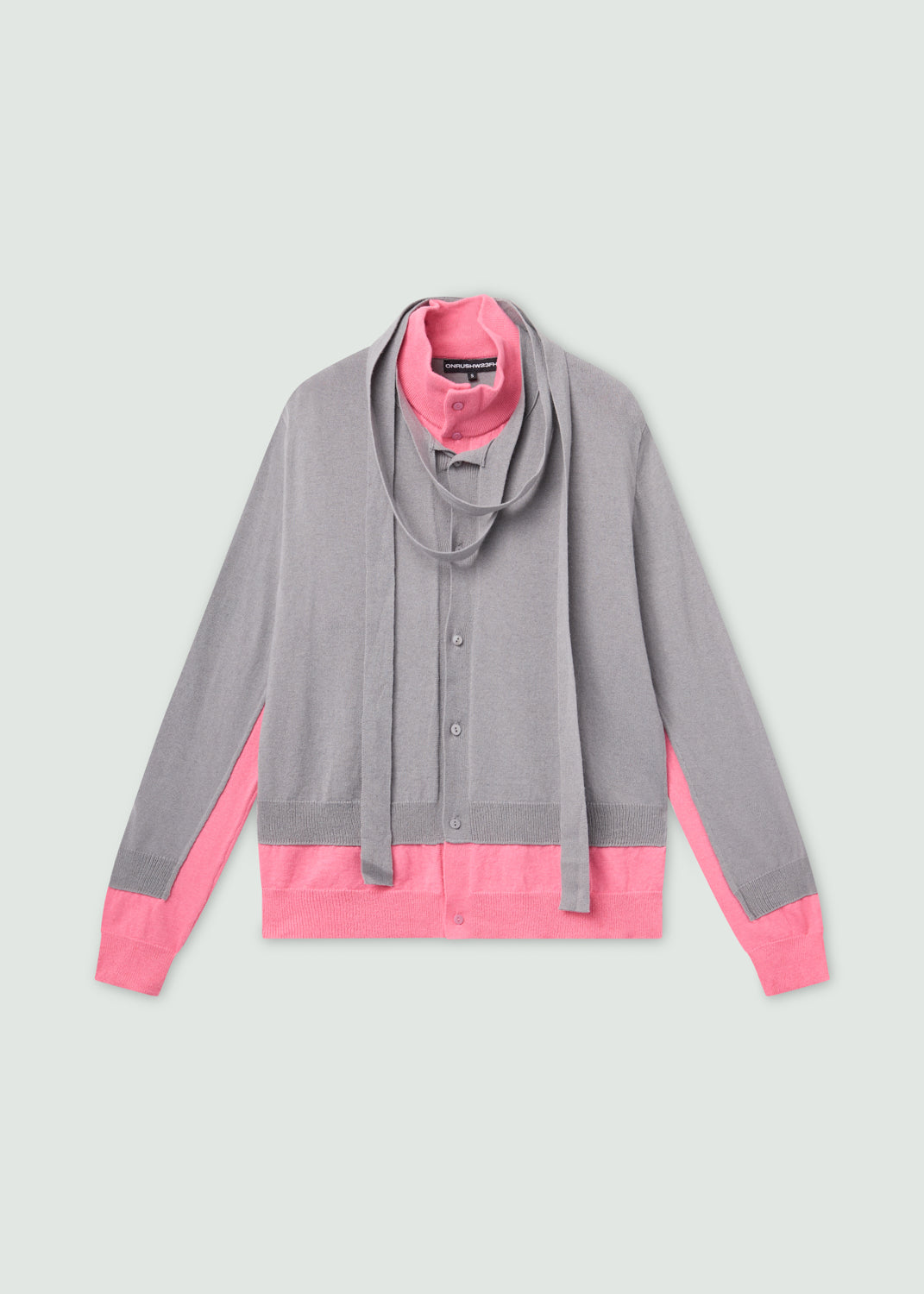 Double cardigan pink