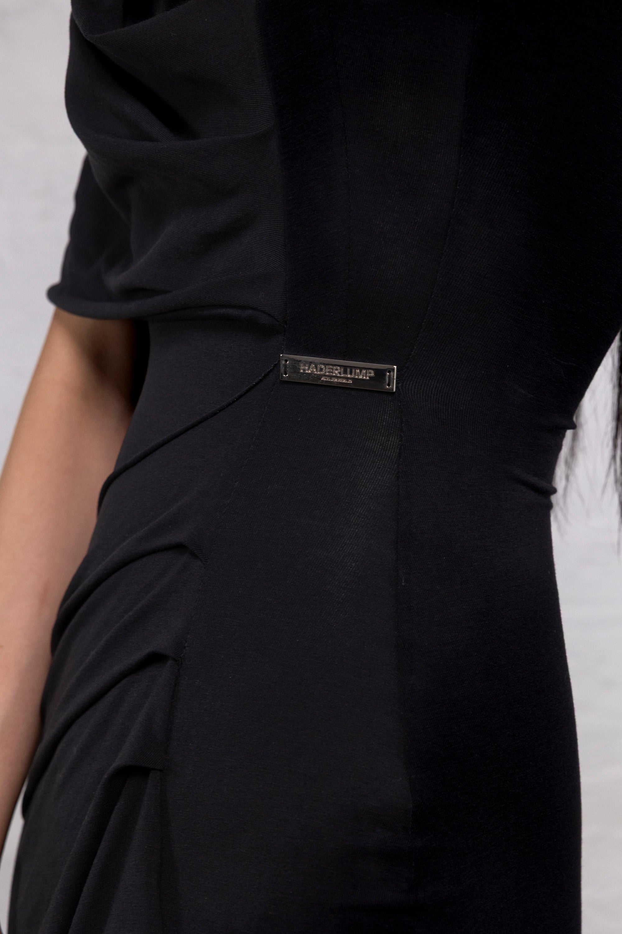 Draped dress black