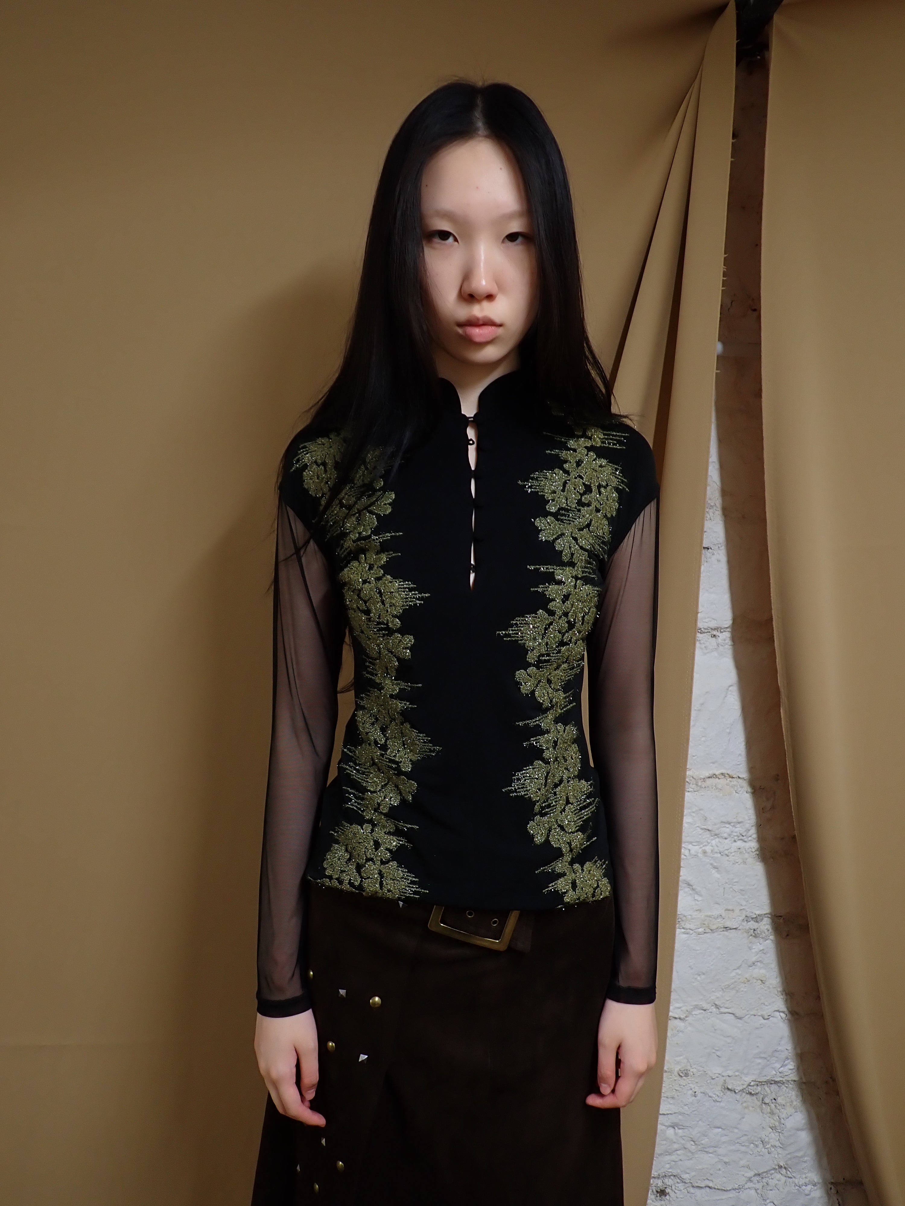 Embroidered long sleeve