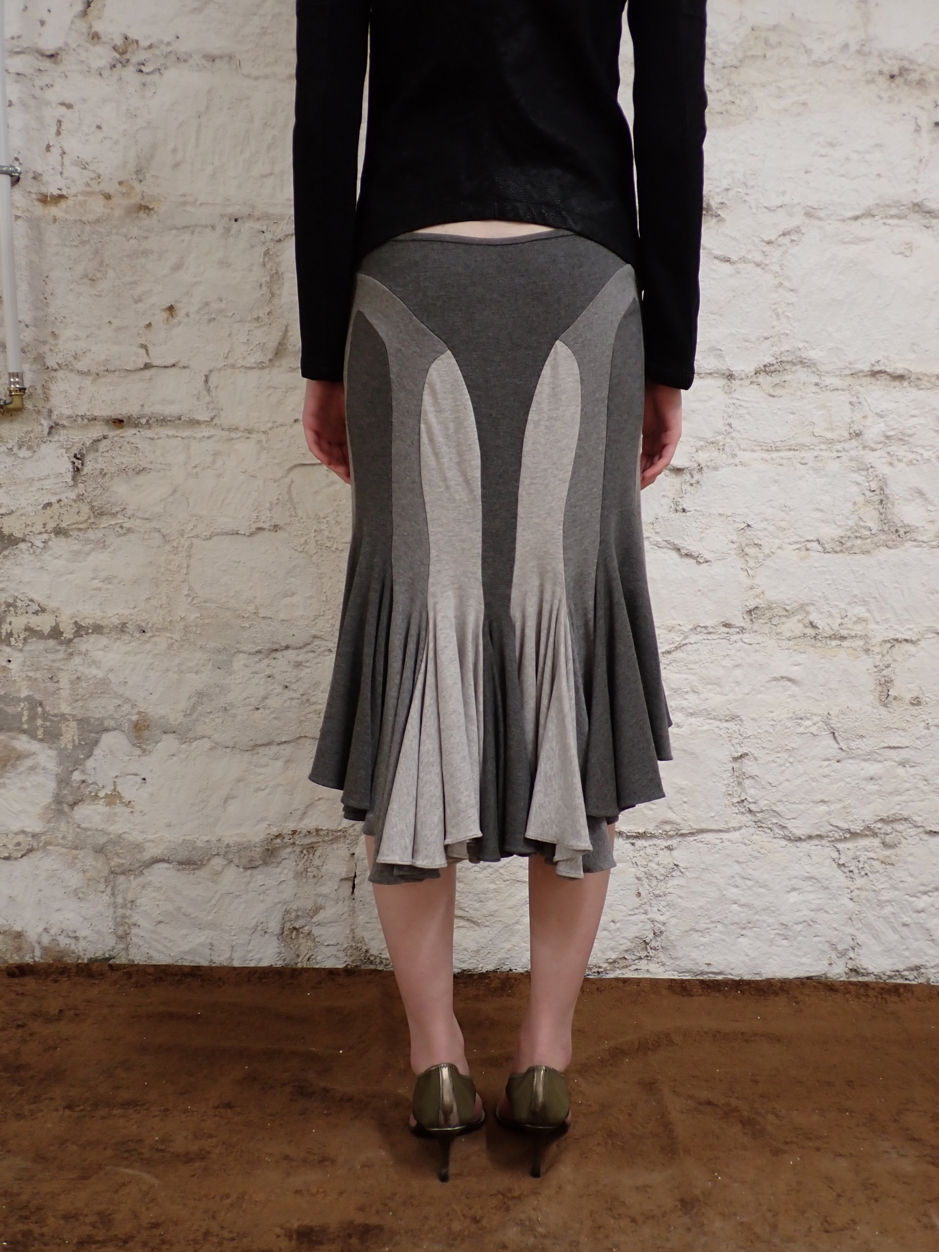 Alexander mcqueen jersey skirt
