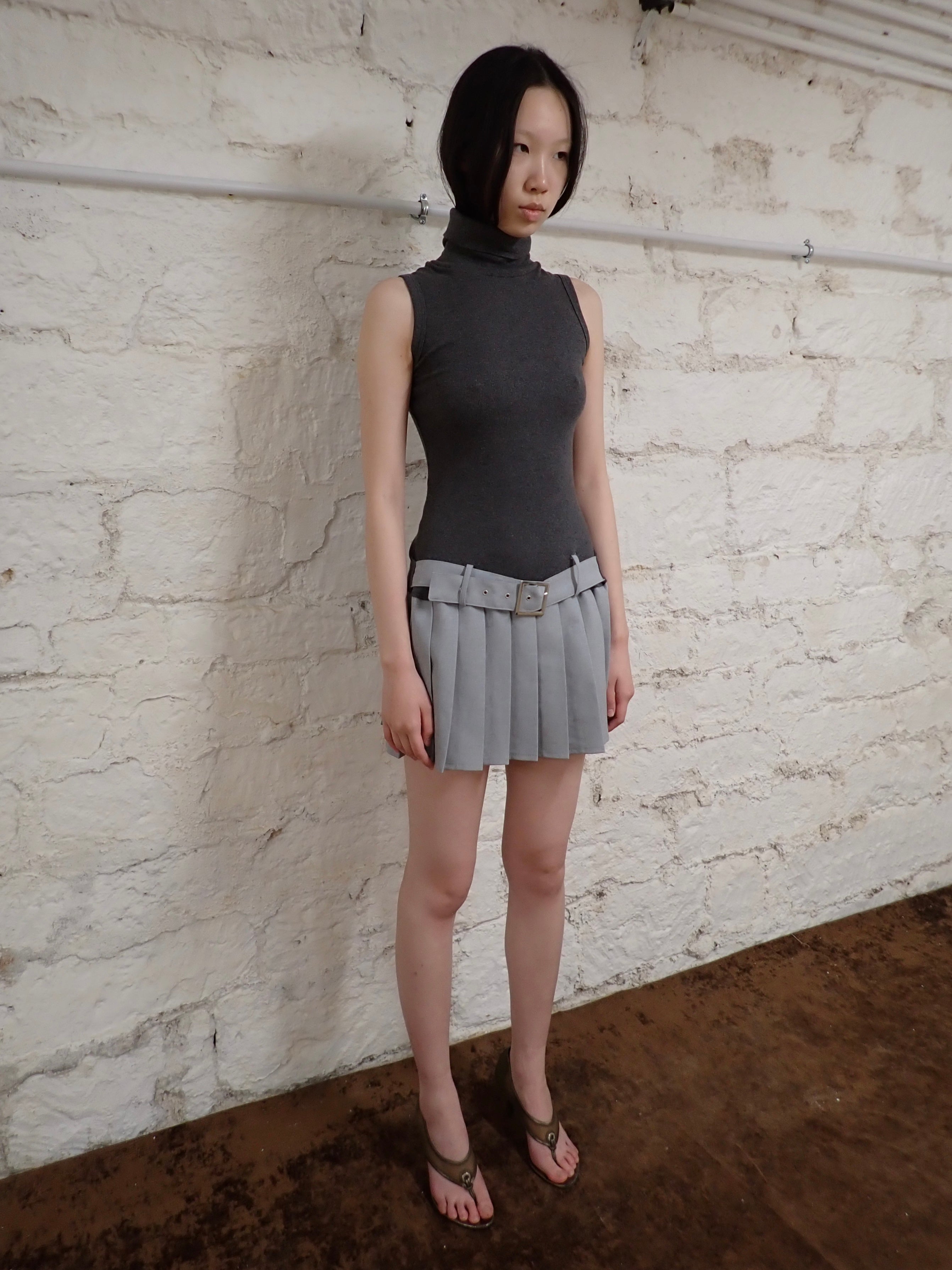 Plisset mini dress