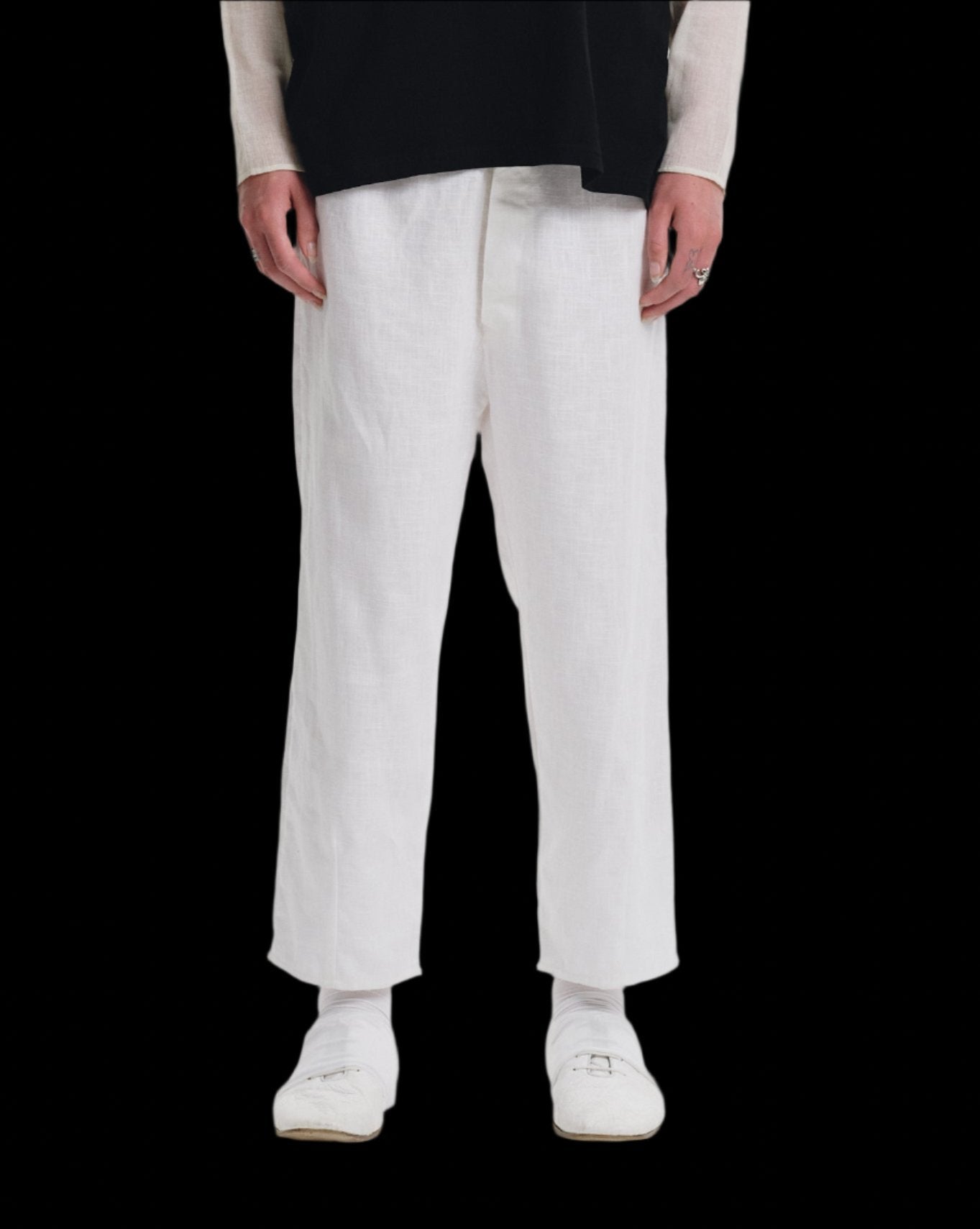 006-04  white esgrima pants