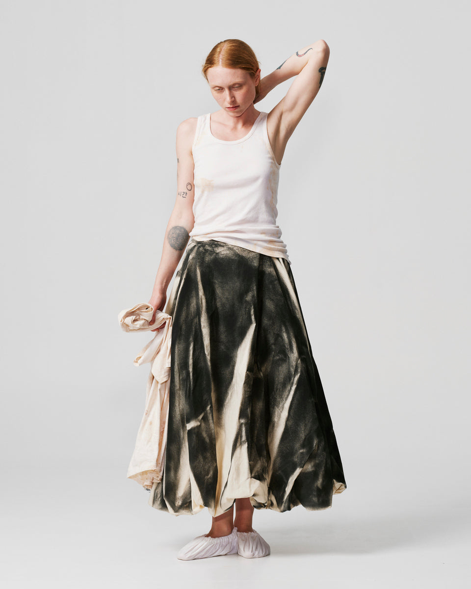 006-c-01  black paper skirt