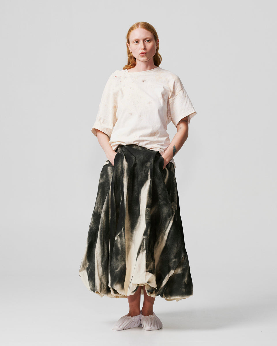 006-c-01  black paper skirt