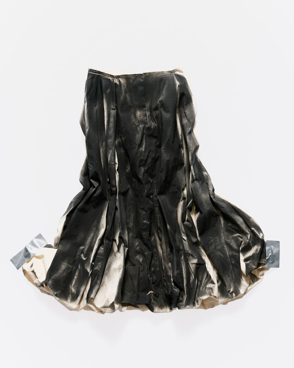 006-c-01  black paper skirt