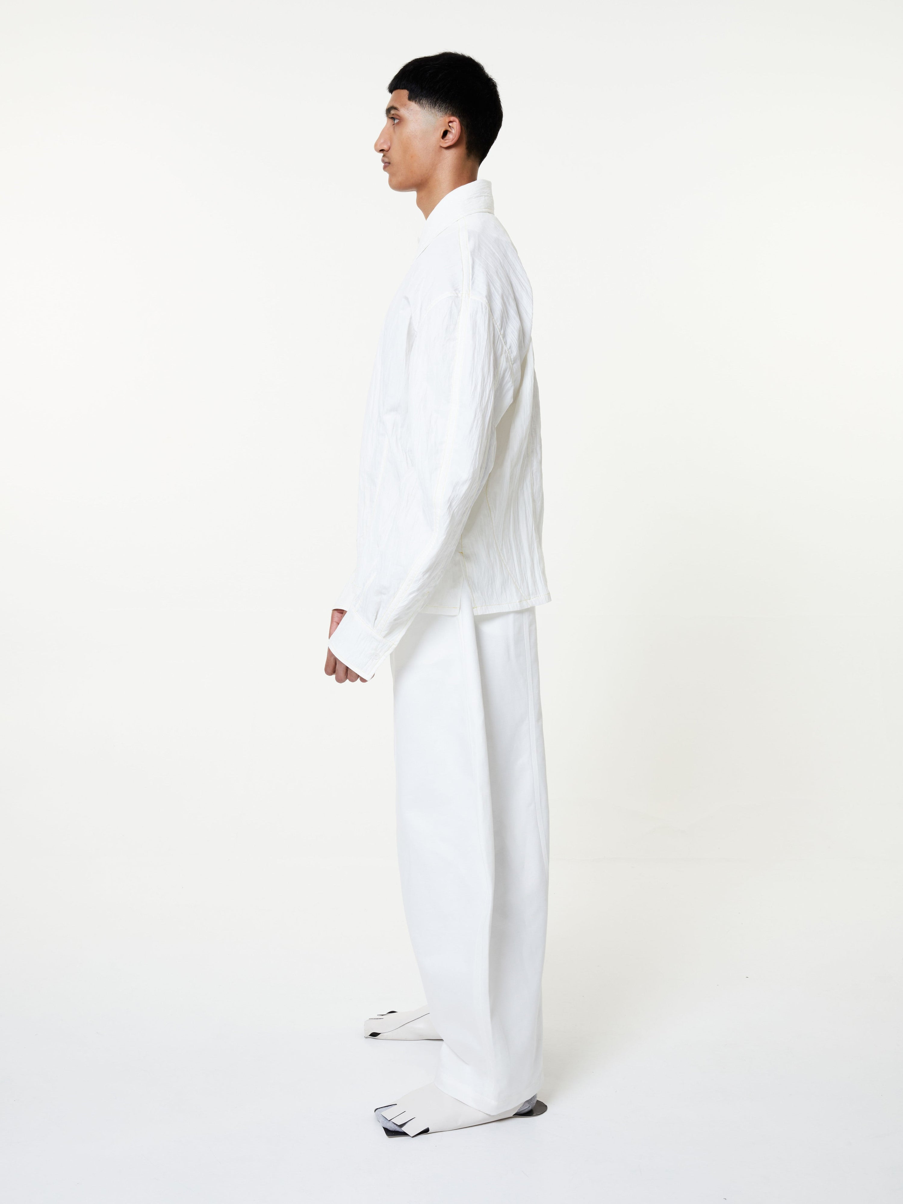 Limo denim wide trousers