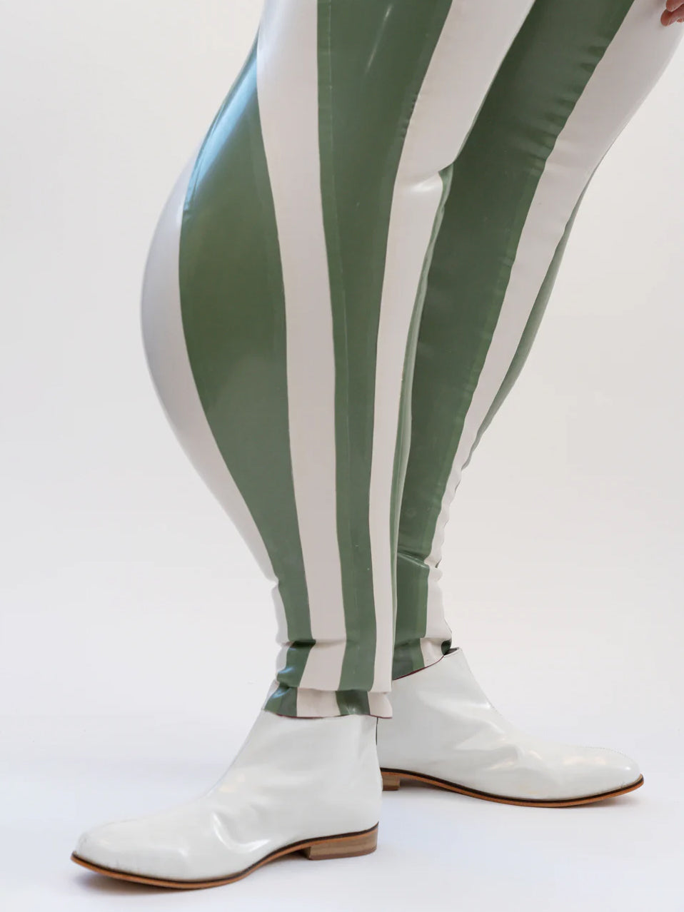 Striped swirl inflatable trouser
