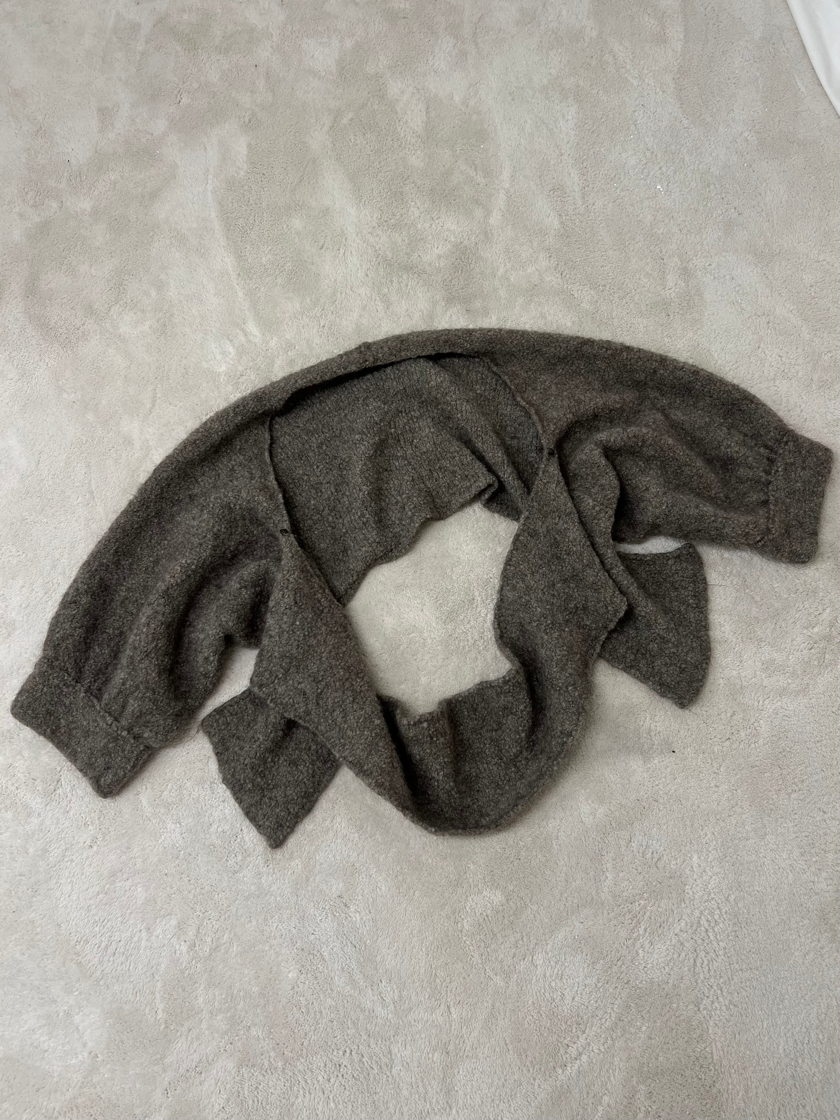 Asymmetric cardigan