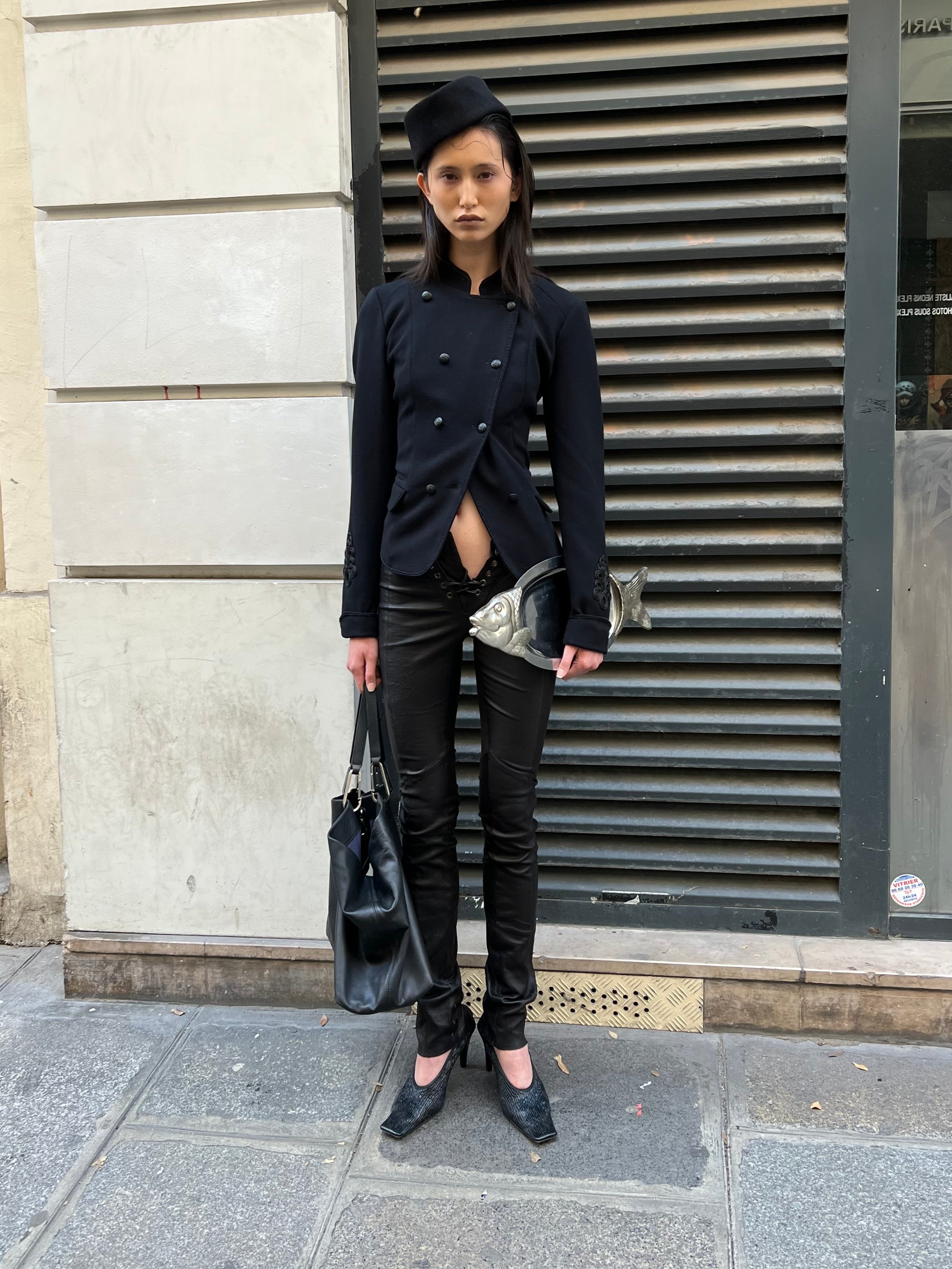 Leather trousers